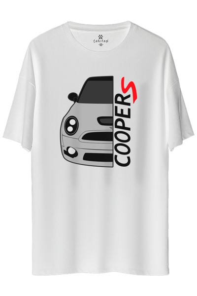 Mini Cooper Baskılı Oversize Tişört