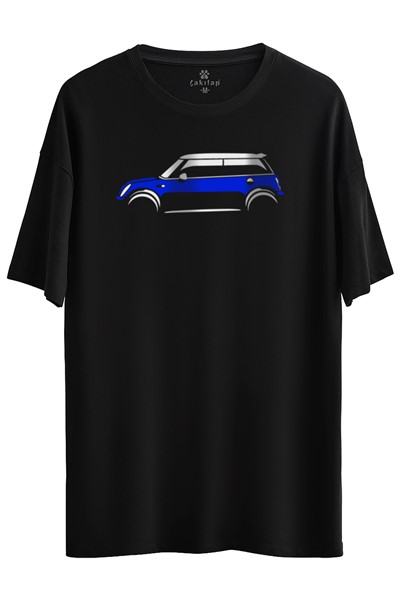 Mini Cooper Baskılı Oversize Tişört