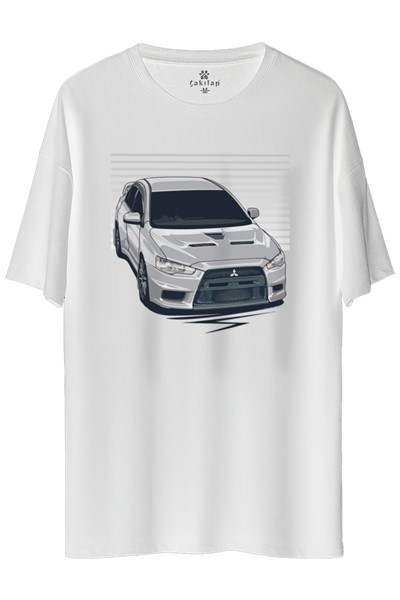 Mitsubishi Evo 10 Baskılı Oversize Tişört