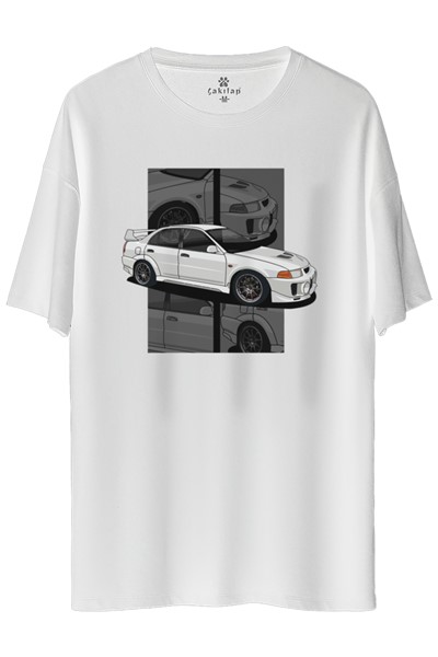 Mitsubishi Evo 5 Baskılı Oversize Tişört