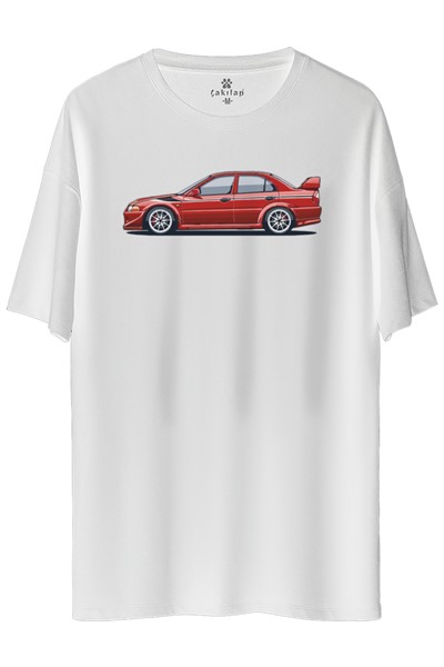 Mitsubishi Evo 5 Baskılı Oversize Tişört