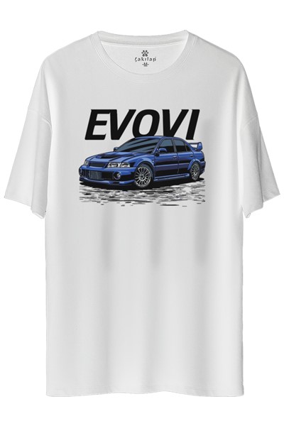 Mitsubishi Evo 6 Baskılı Oversize Tişört