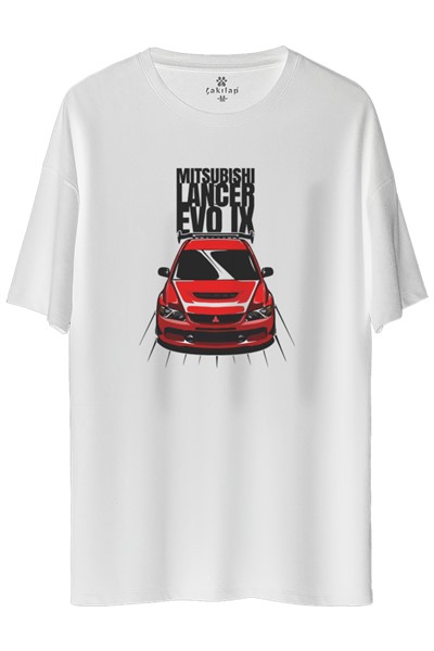 Mitsubishi Evo 9 Baskılı Oversize Tişört