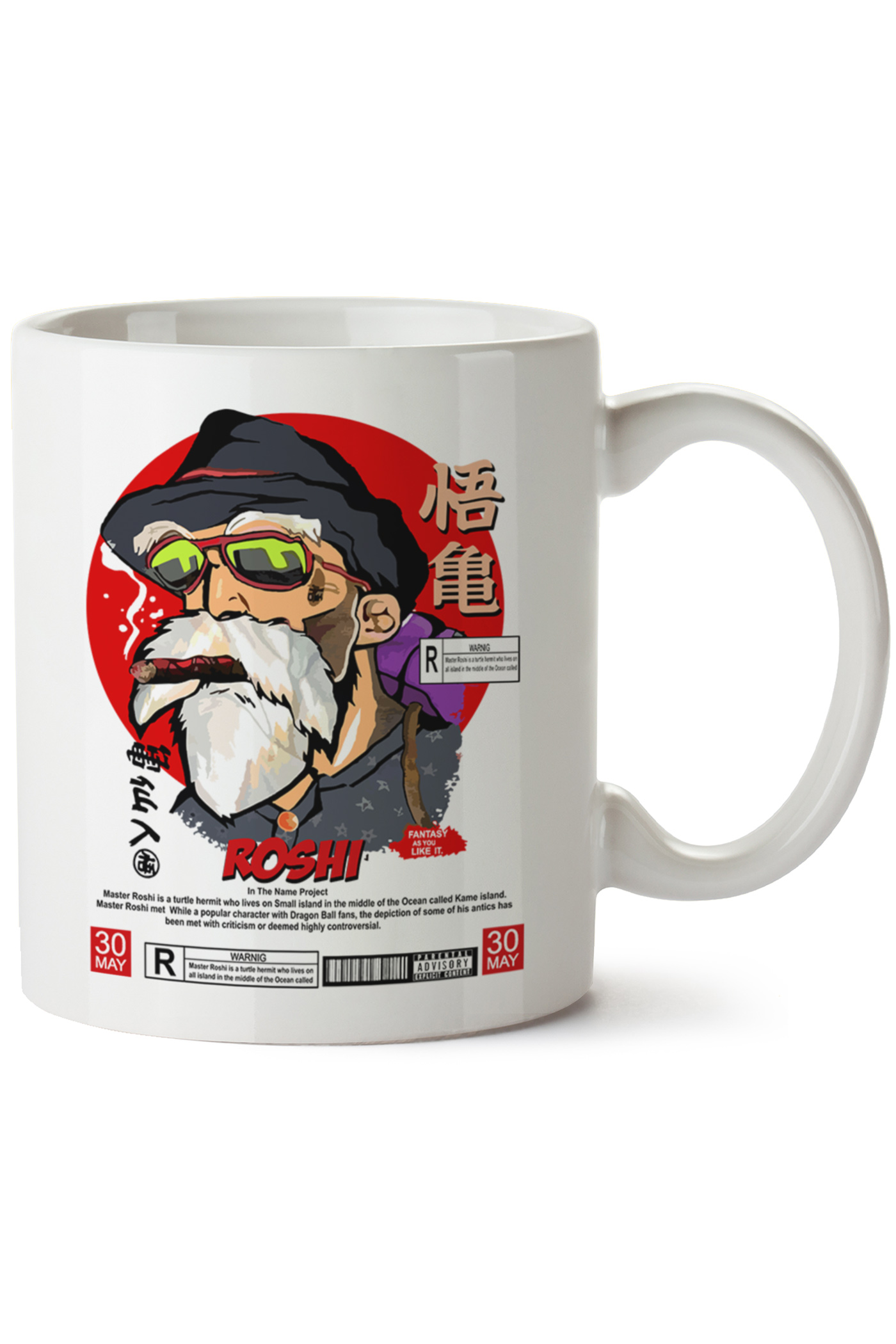 Mr.Roshi Baskılı Porselen Kupa Bardak