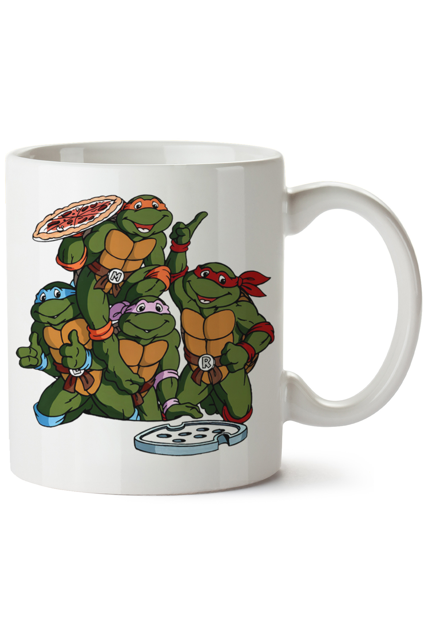 Ninja Kaplumbagalar Baskılı Porselen Kupa Bardak