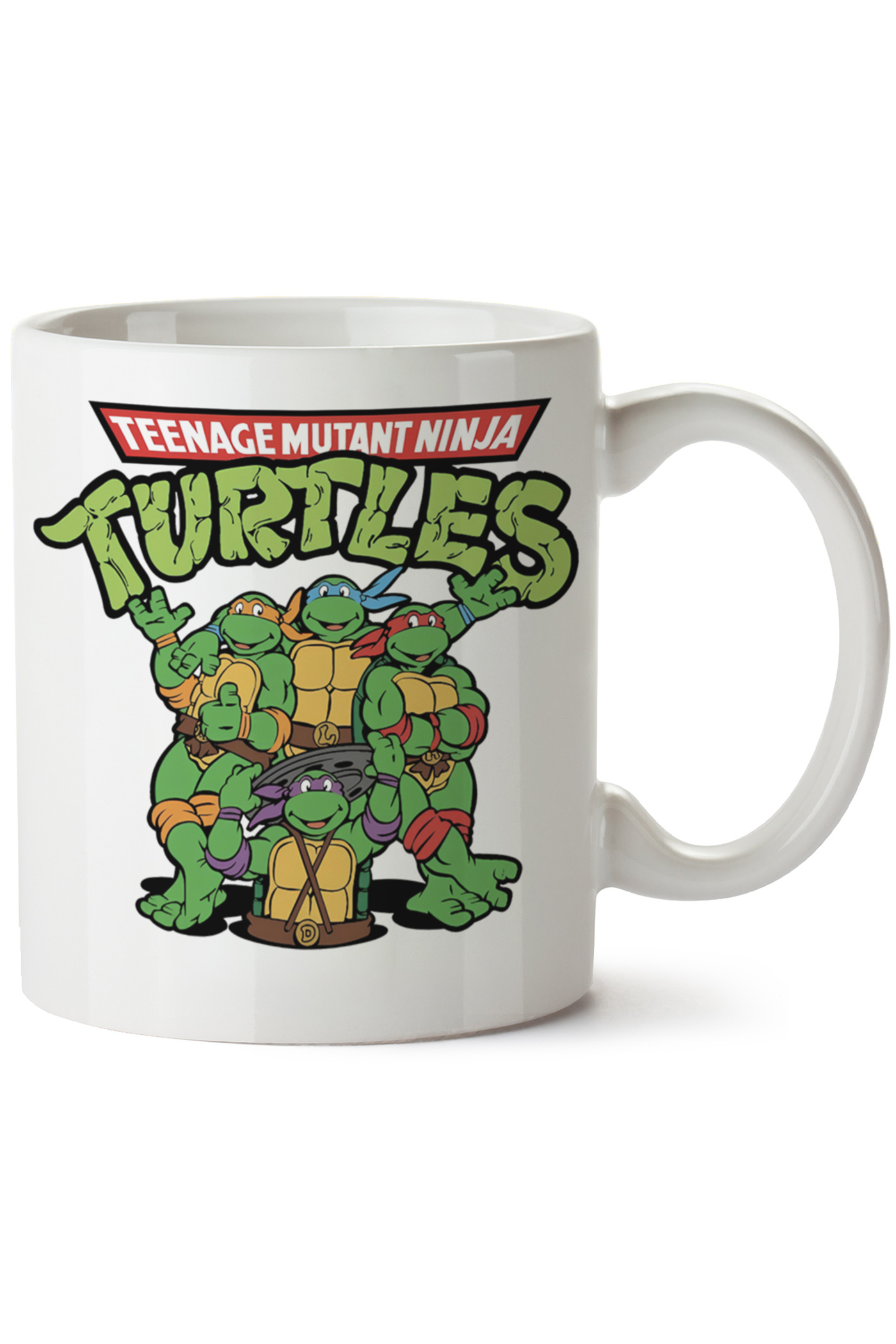 Ninja Kaplumbagalar Baskılı Porselen Kupa Bardak