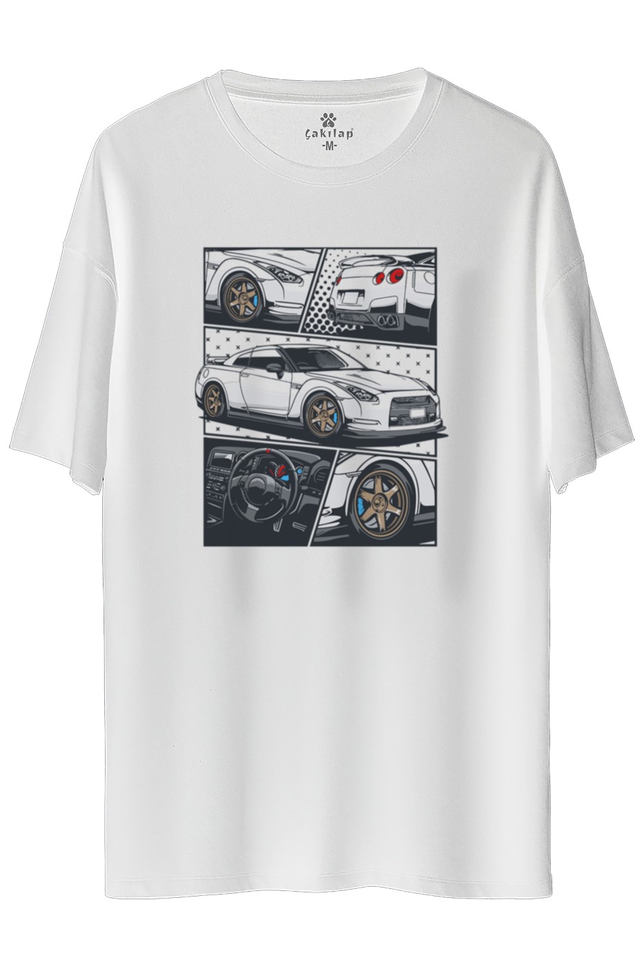 Nissan Gt-r35 Baskılı Oversize Tişört