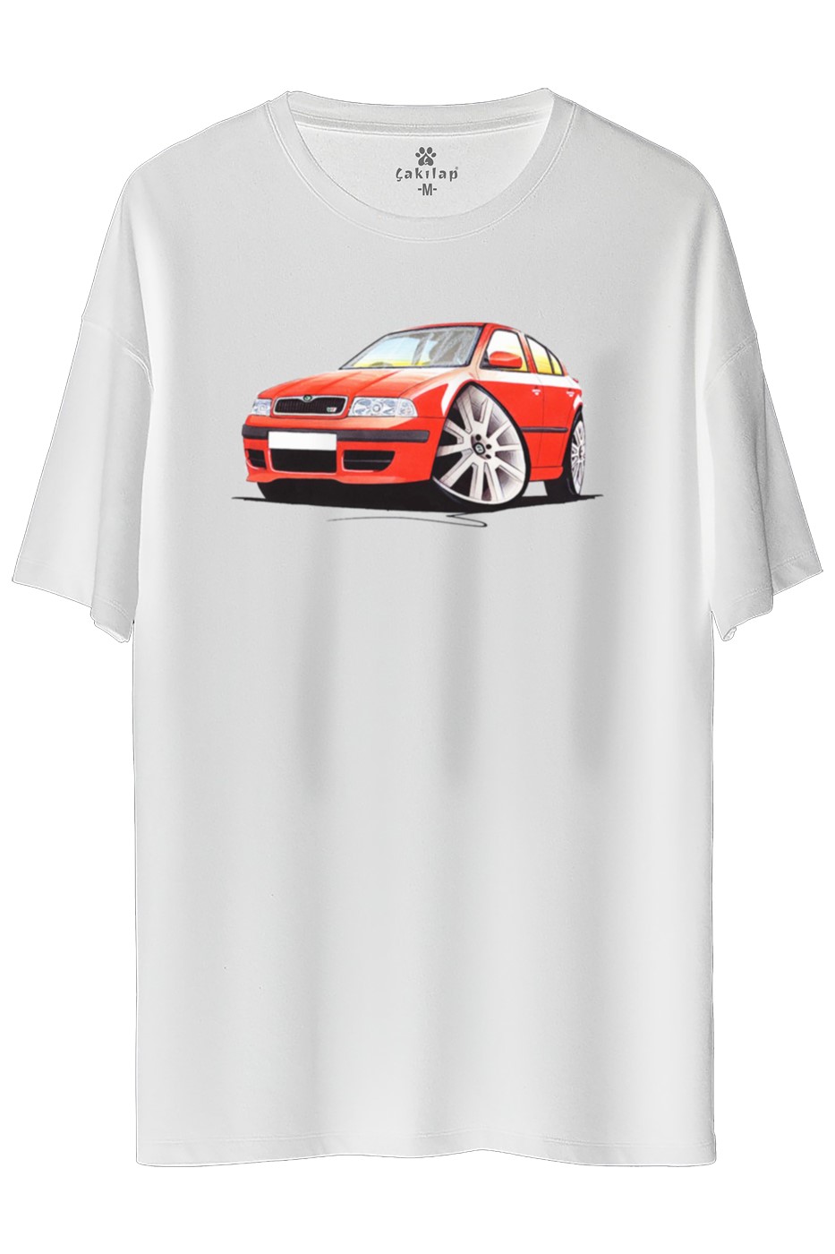 Skoda OctaviaA4 Baskılı Oversize Tişört