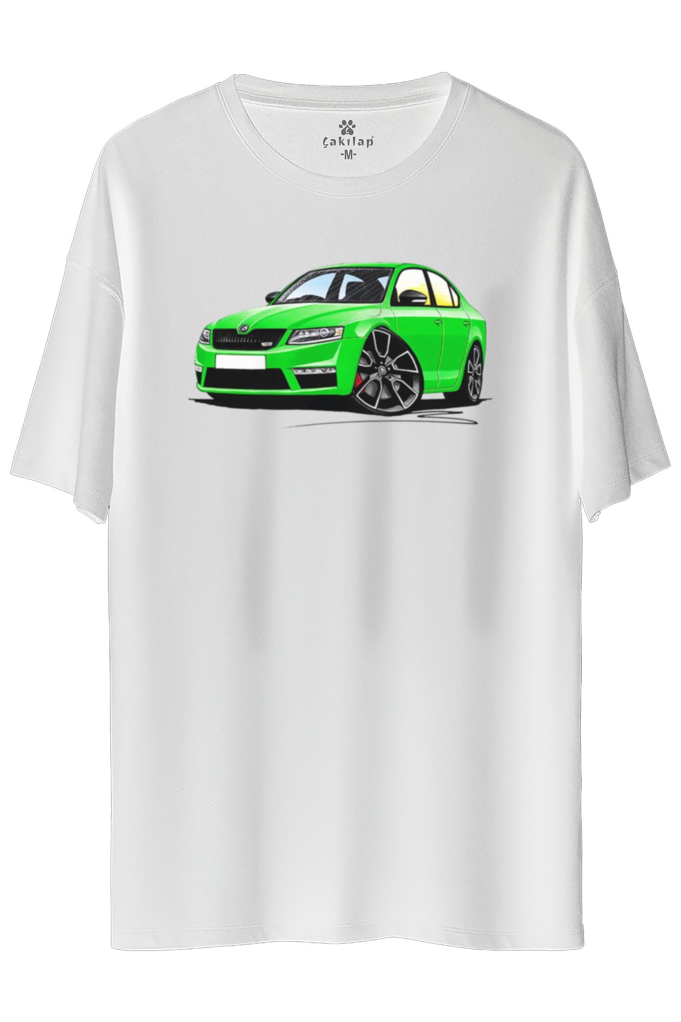 Skoda OctaviaA7 Baskılı Oversize Tişört