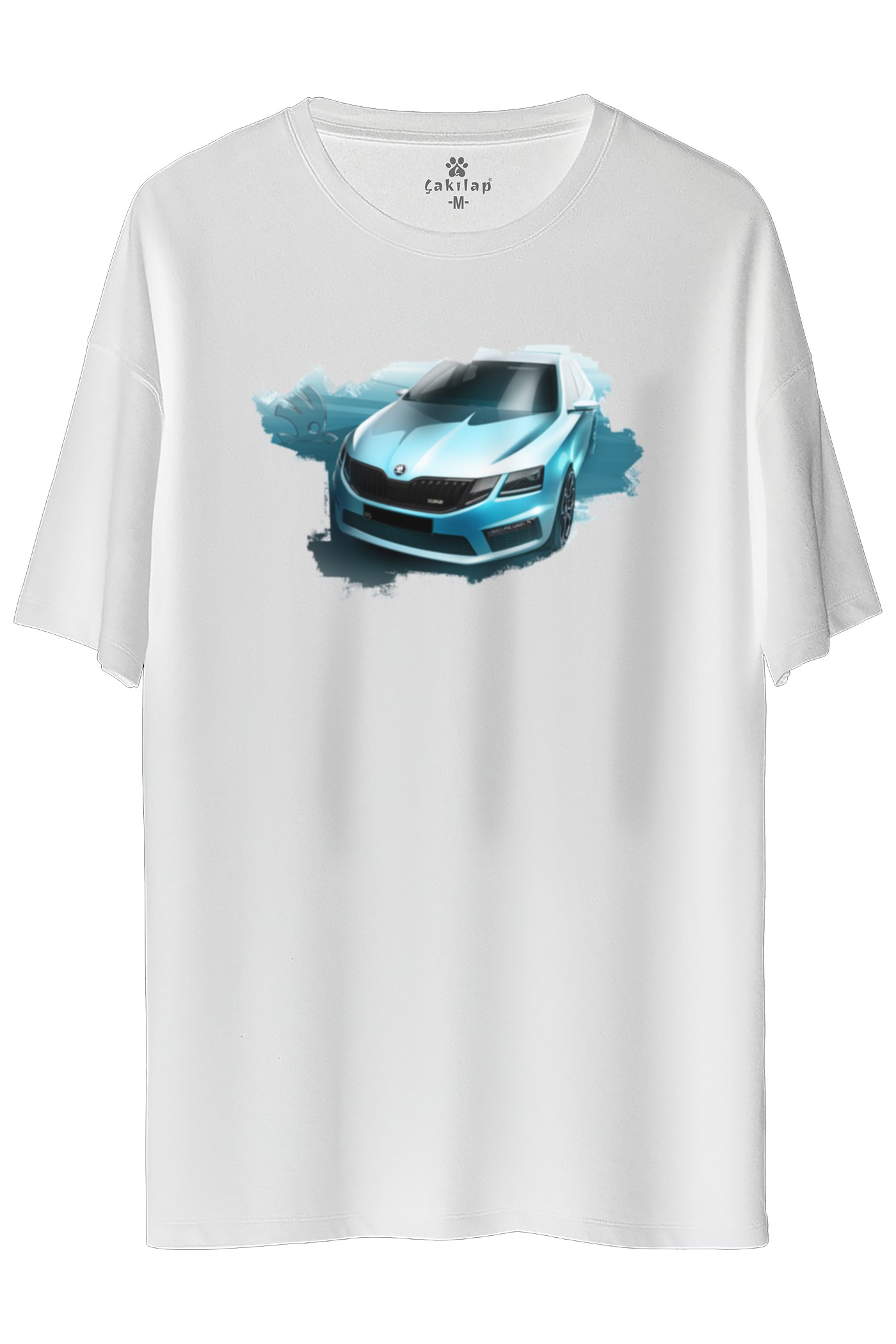 Skoda OctaviaA7 Baskılı Oversize Tişört