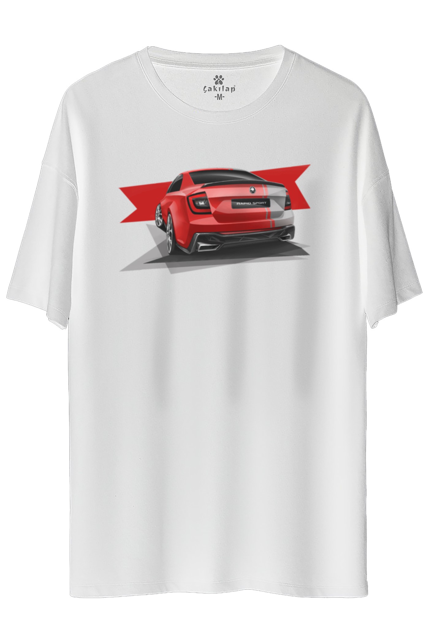 Skoda Rapid Baskılı Oversize Tişört