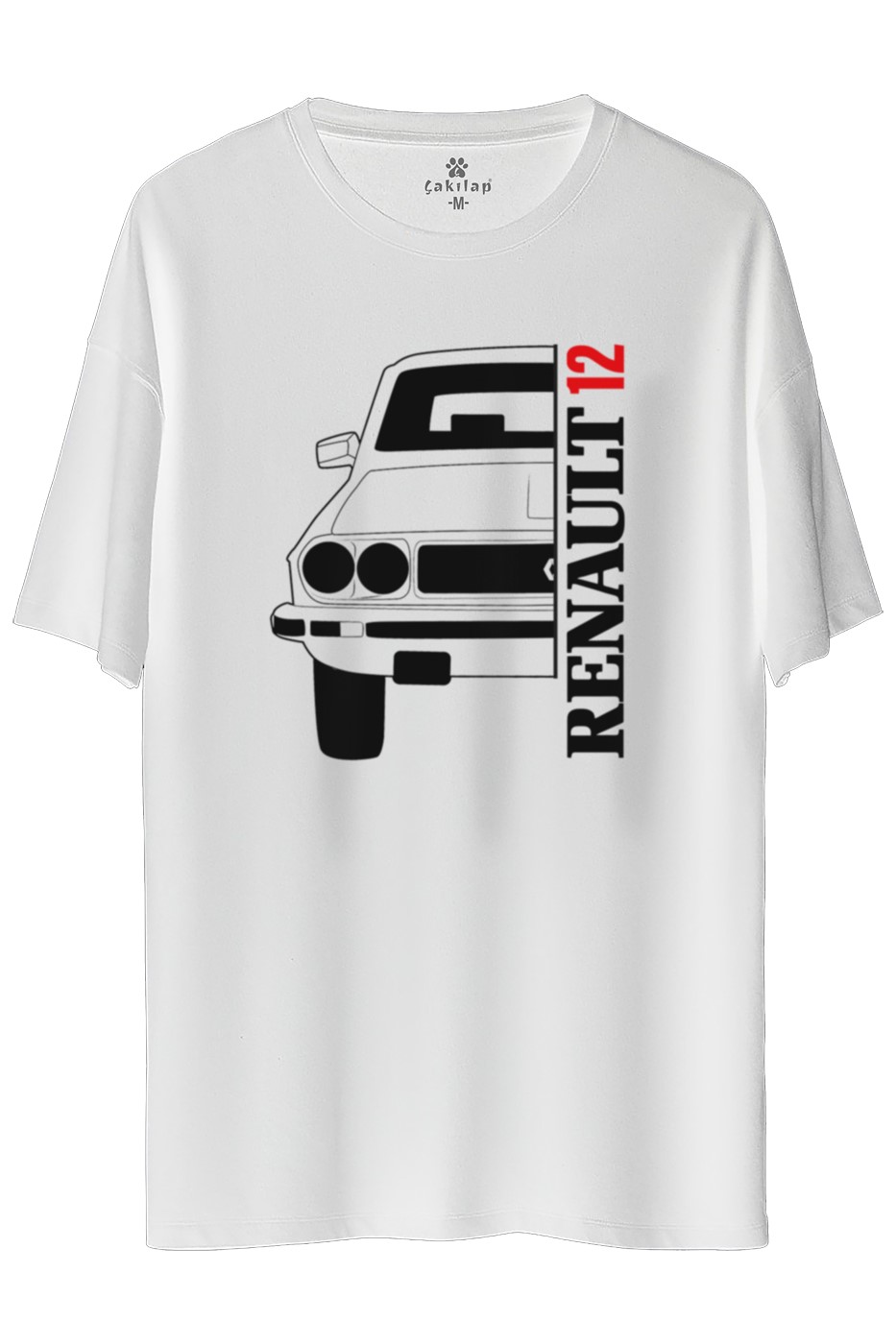 Renault 12 Baskılı Oversize Tişört
