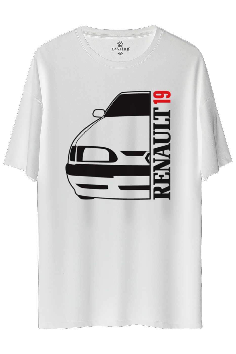 Renault 19 Baskılı Oversize Tişört
