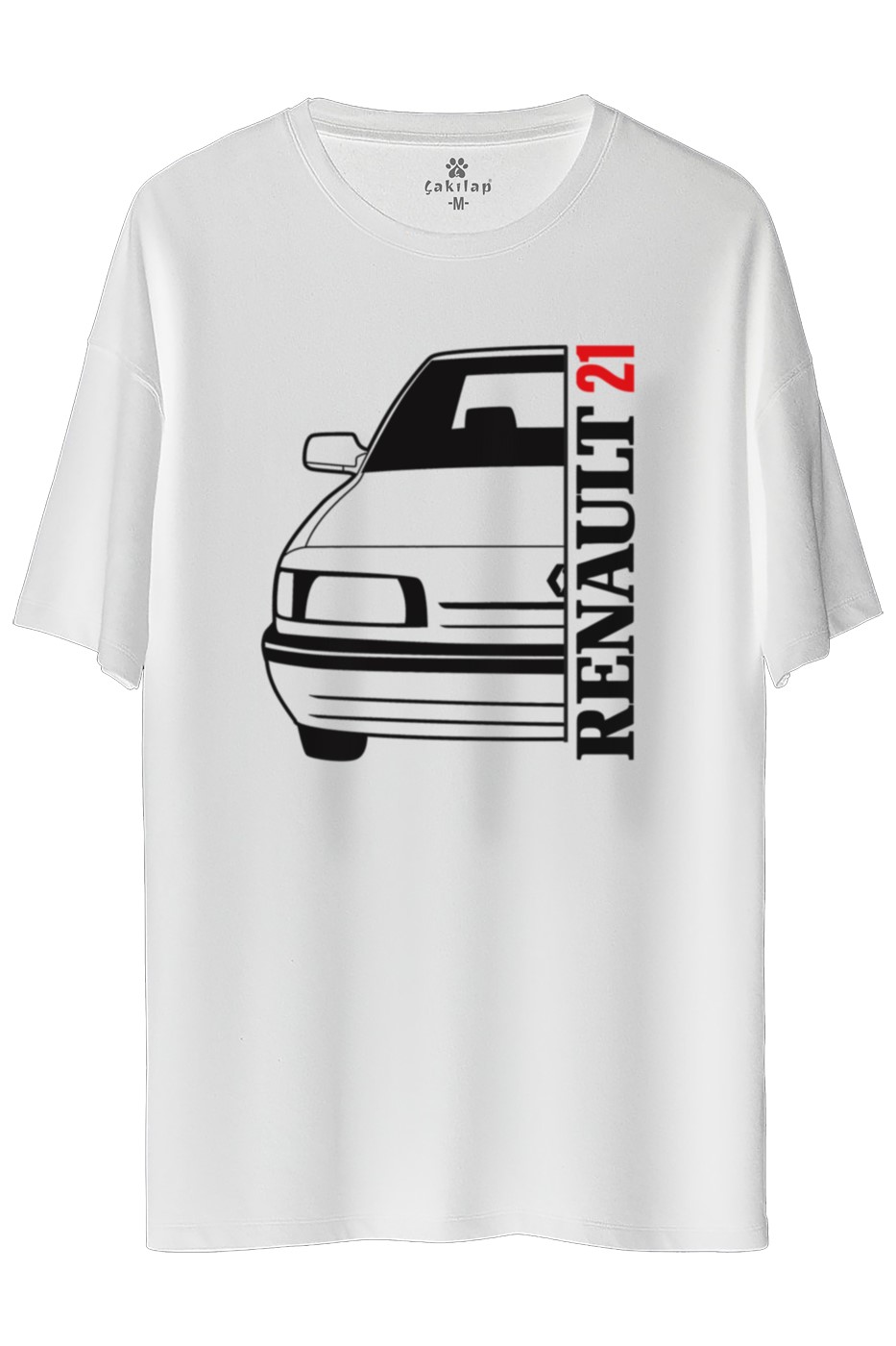 Renault 21 Baskılı Oversize Tişört