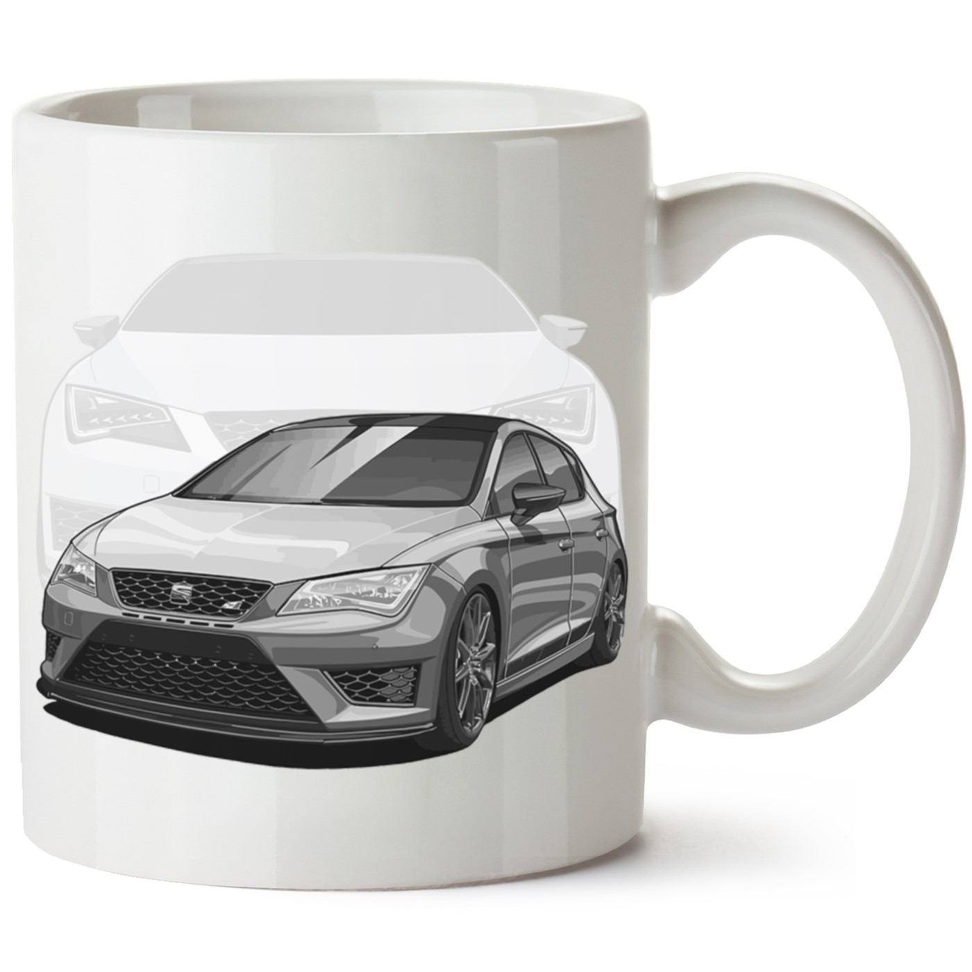 Seat Leon Mk3 Baskılı Porselen Kupa Bardak