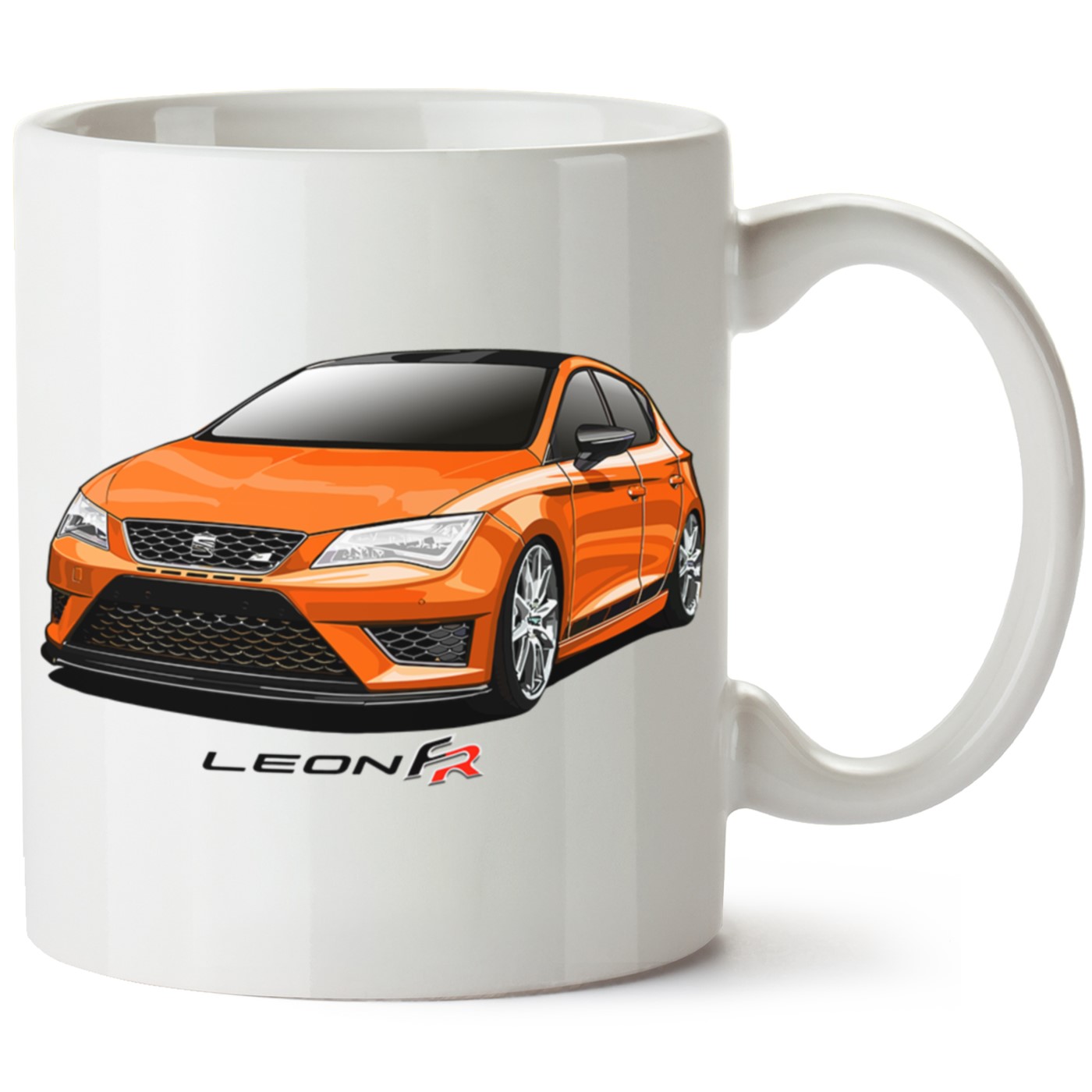 Seat Leon Mk3 Baskılı Porselen Kupa Bardak