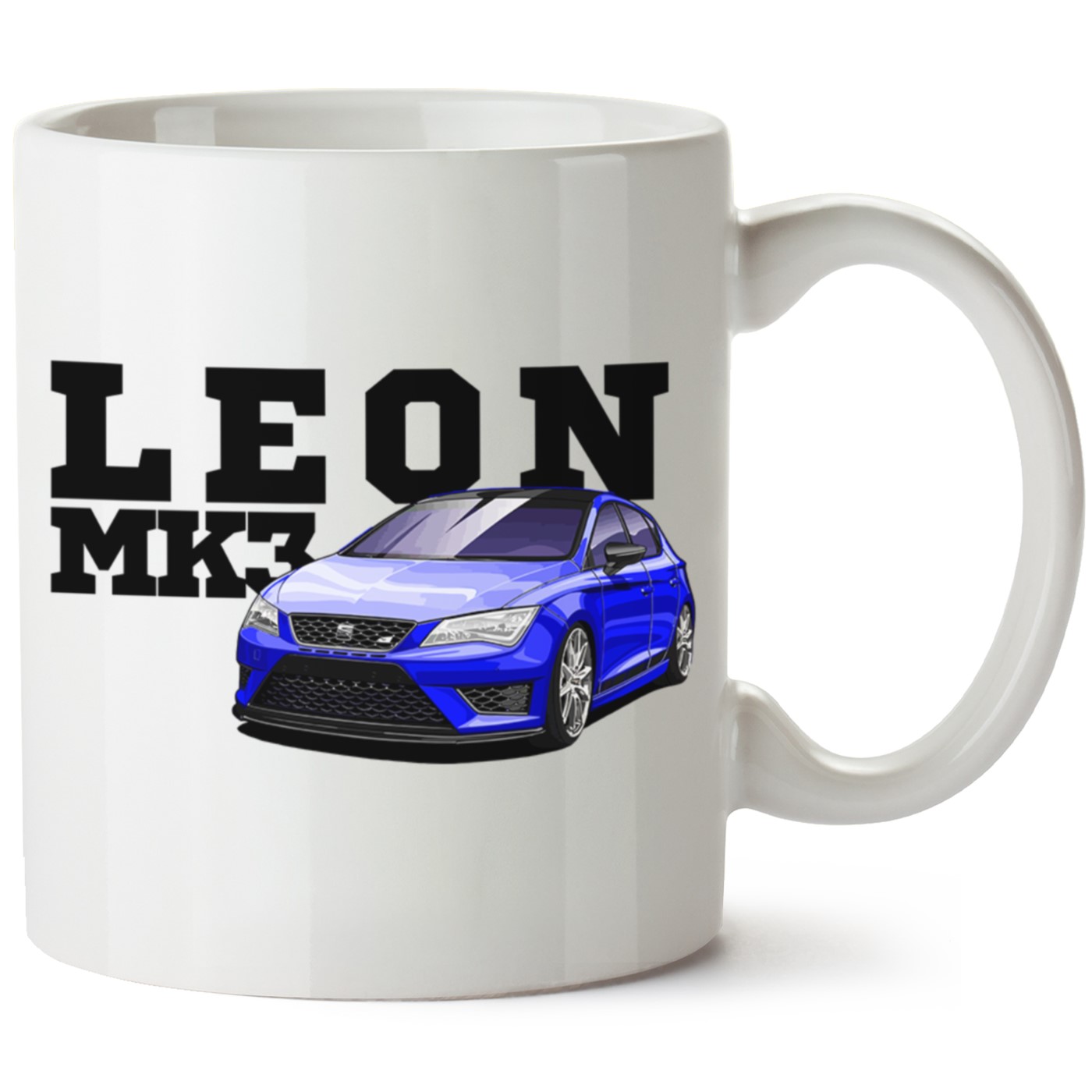 Seat Leon Mk3 Baskılı Porselen Kupa Bardak