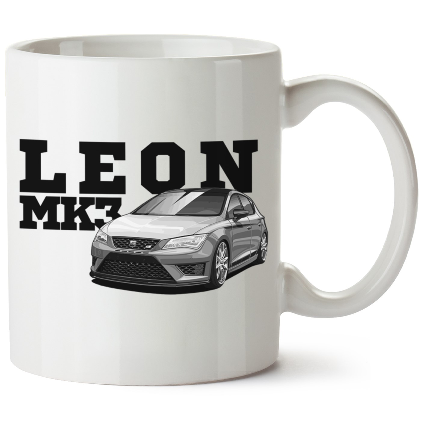 Seat Leon Mk3 Baskılı Porselen Kupa Bardak