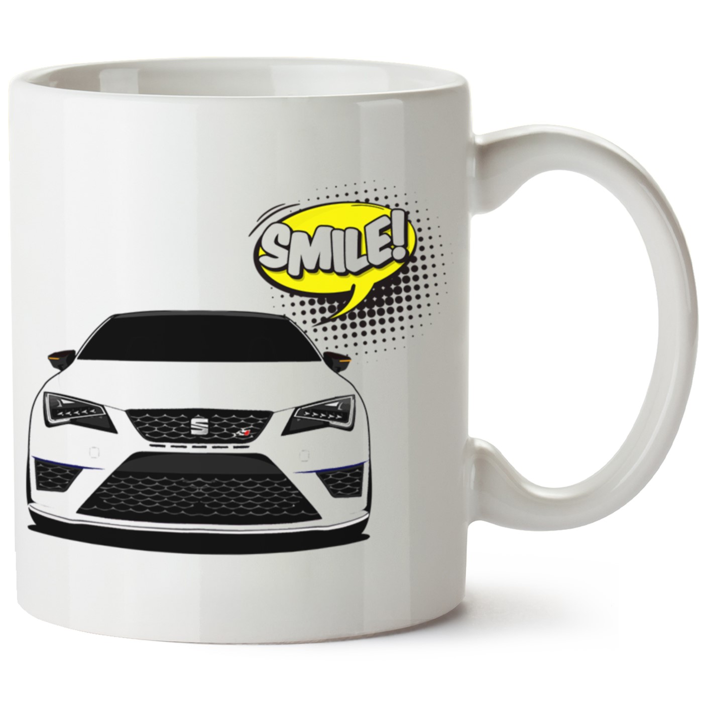 Seat Leon Mk3 Baskılı Porselen Kupa Bardak