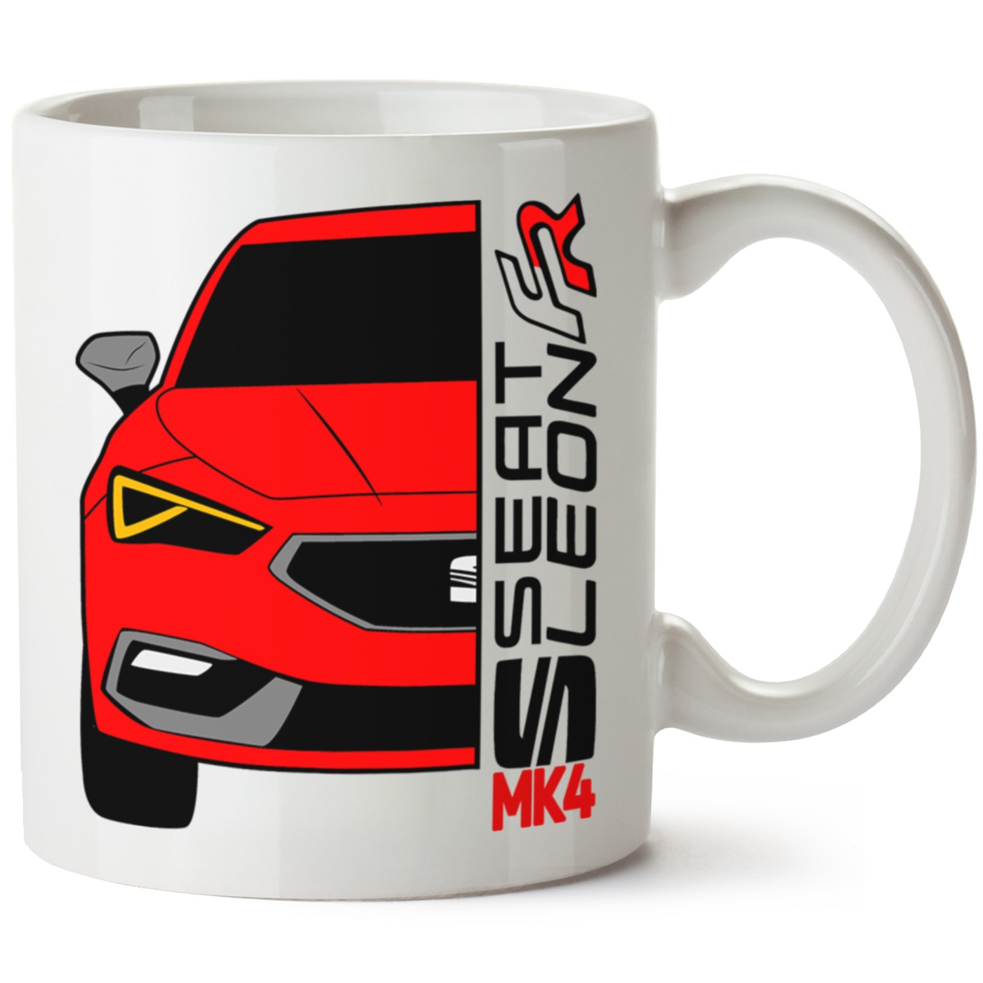 Seat Leon Mk4 Baskılı Porselen Kupa Bardak