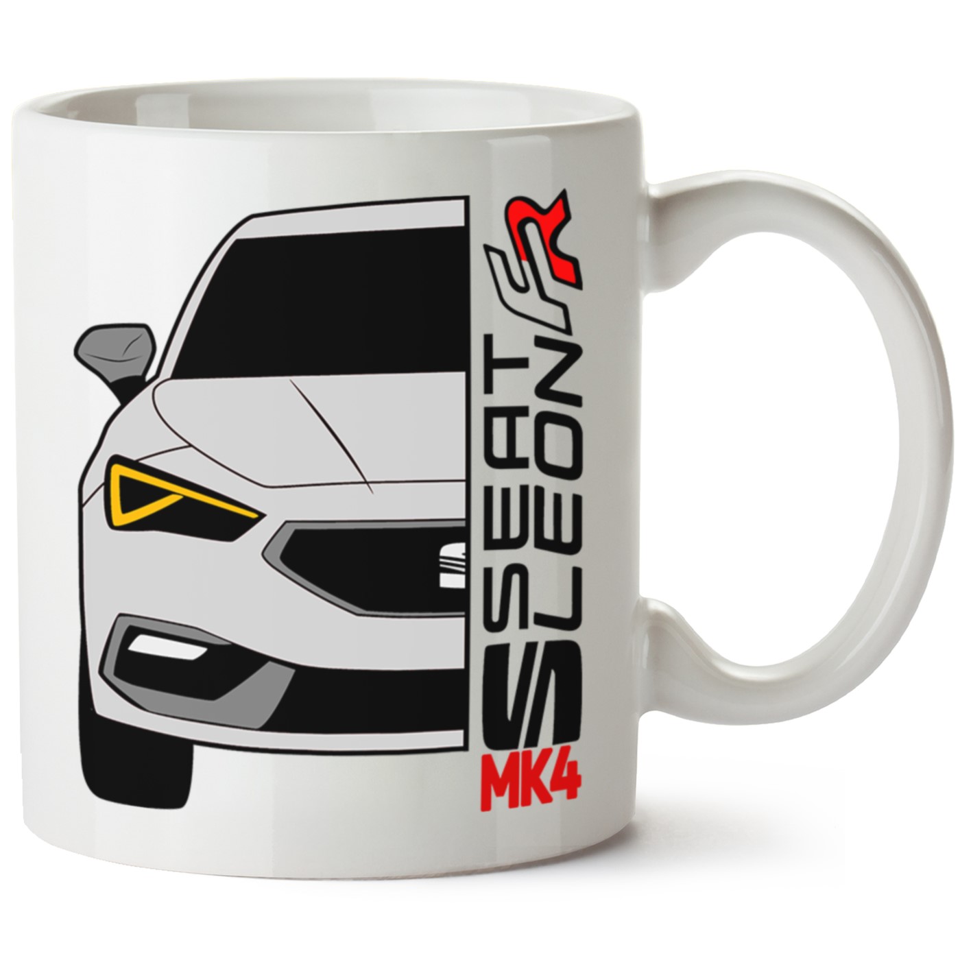 Seat Leon Mk4 Baskılı Porselen Kupa Bardak