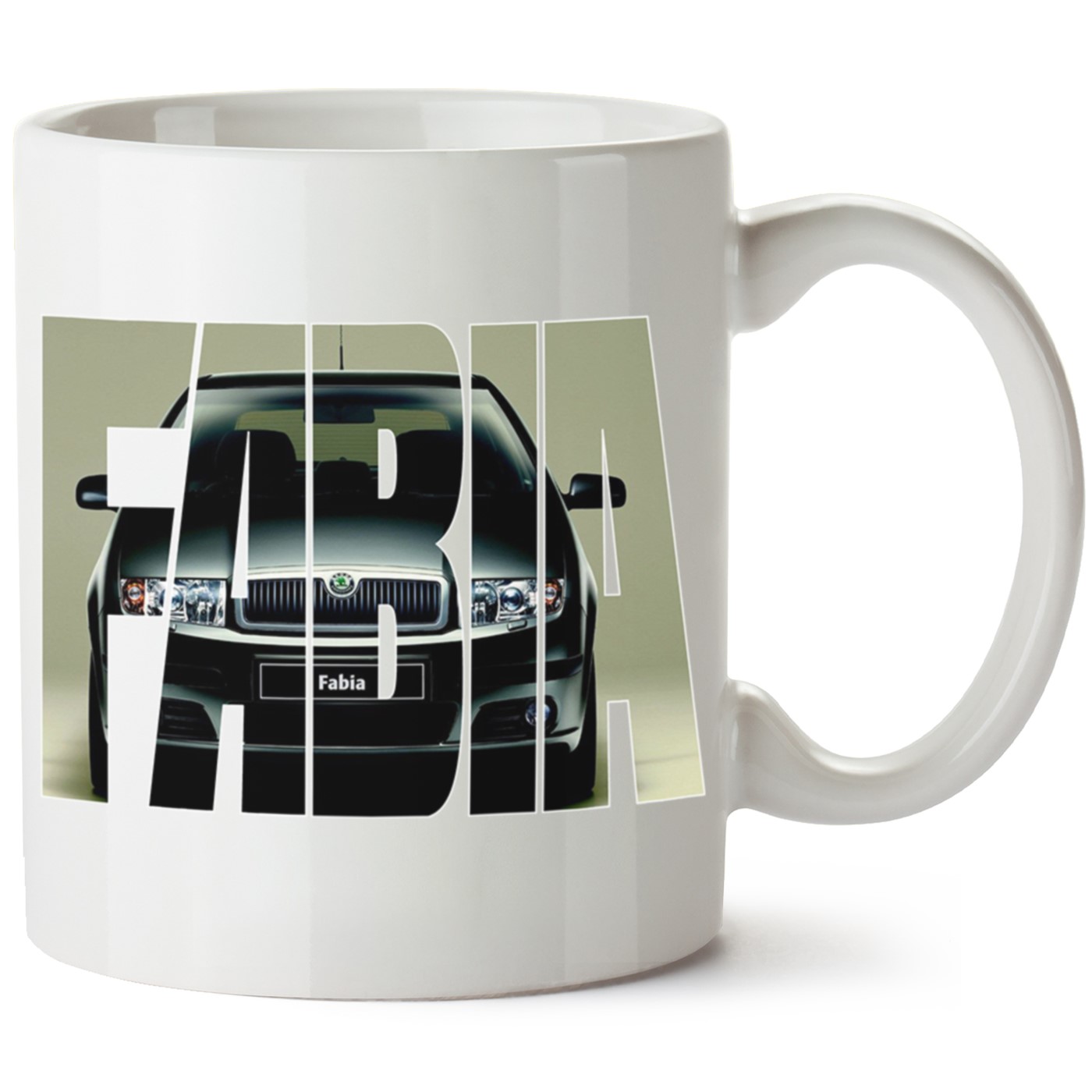 Skoda Fabia1 Baskılı Porselen Kupa Bardak