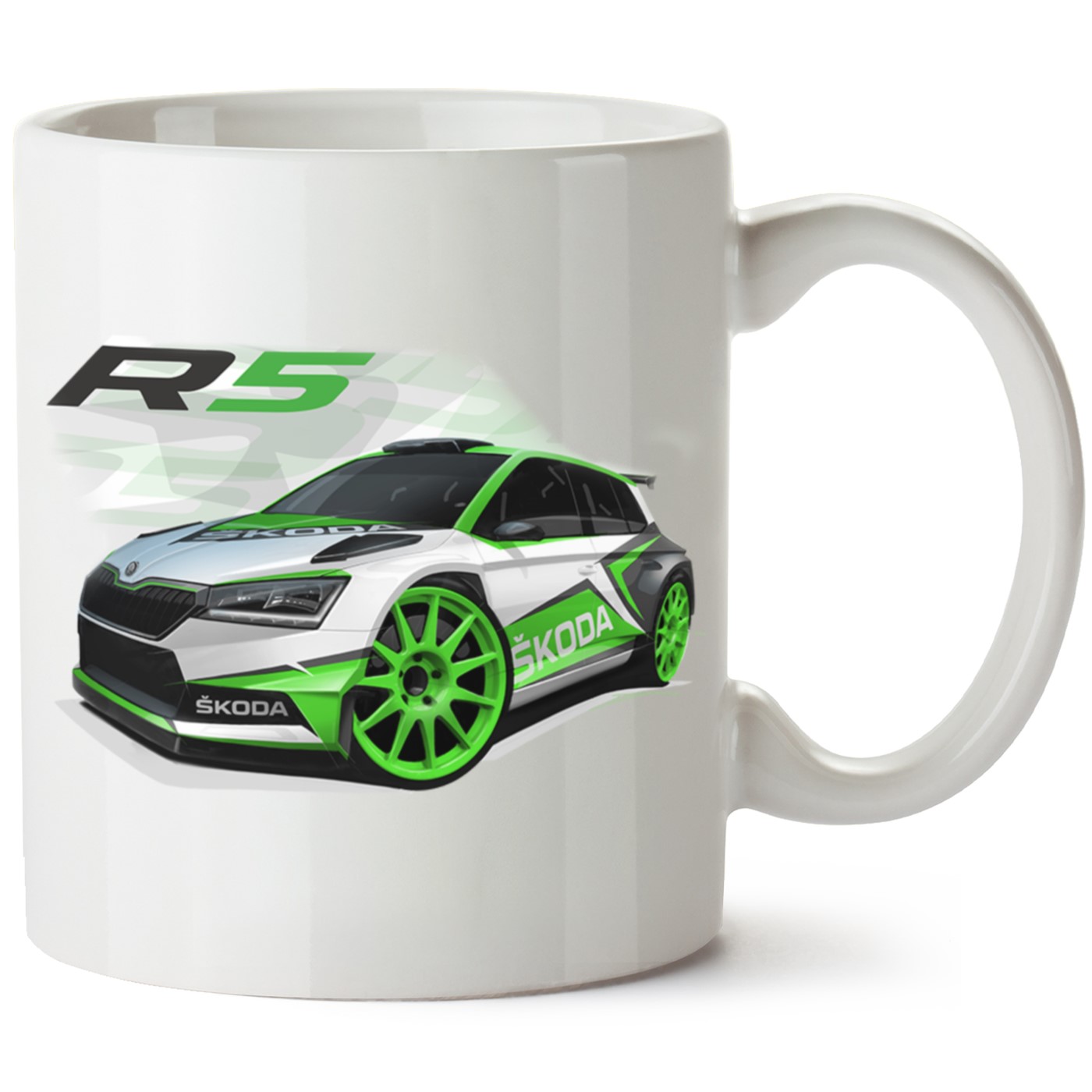 Skoda Fabia3 Baskılı Porselen Kupa Bardak