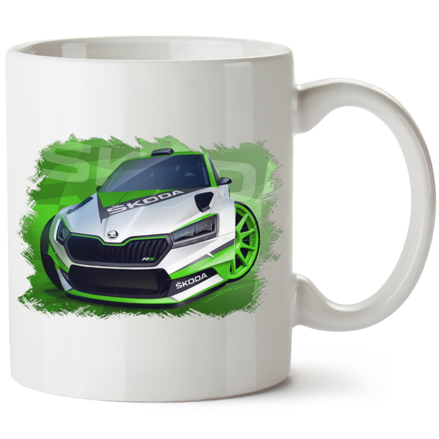 Skoda Fabia3 Baskılı Porselen Kupa Bardak