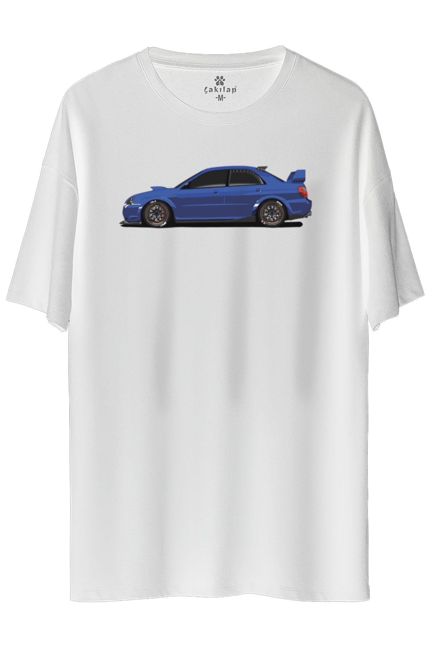 Subaru Baskılı Oversize Tişört