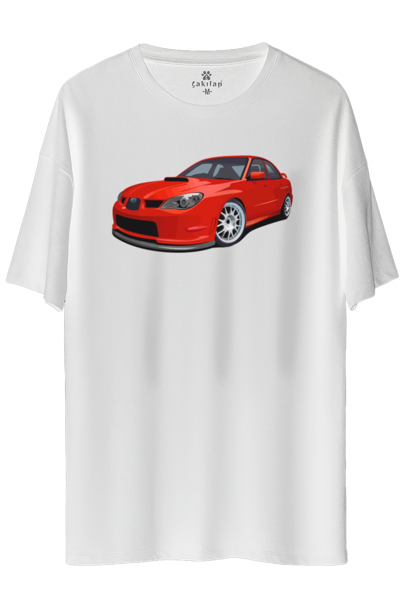 Subaru Baskılı Oversize Tişört