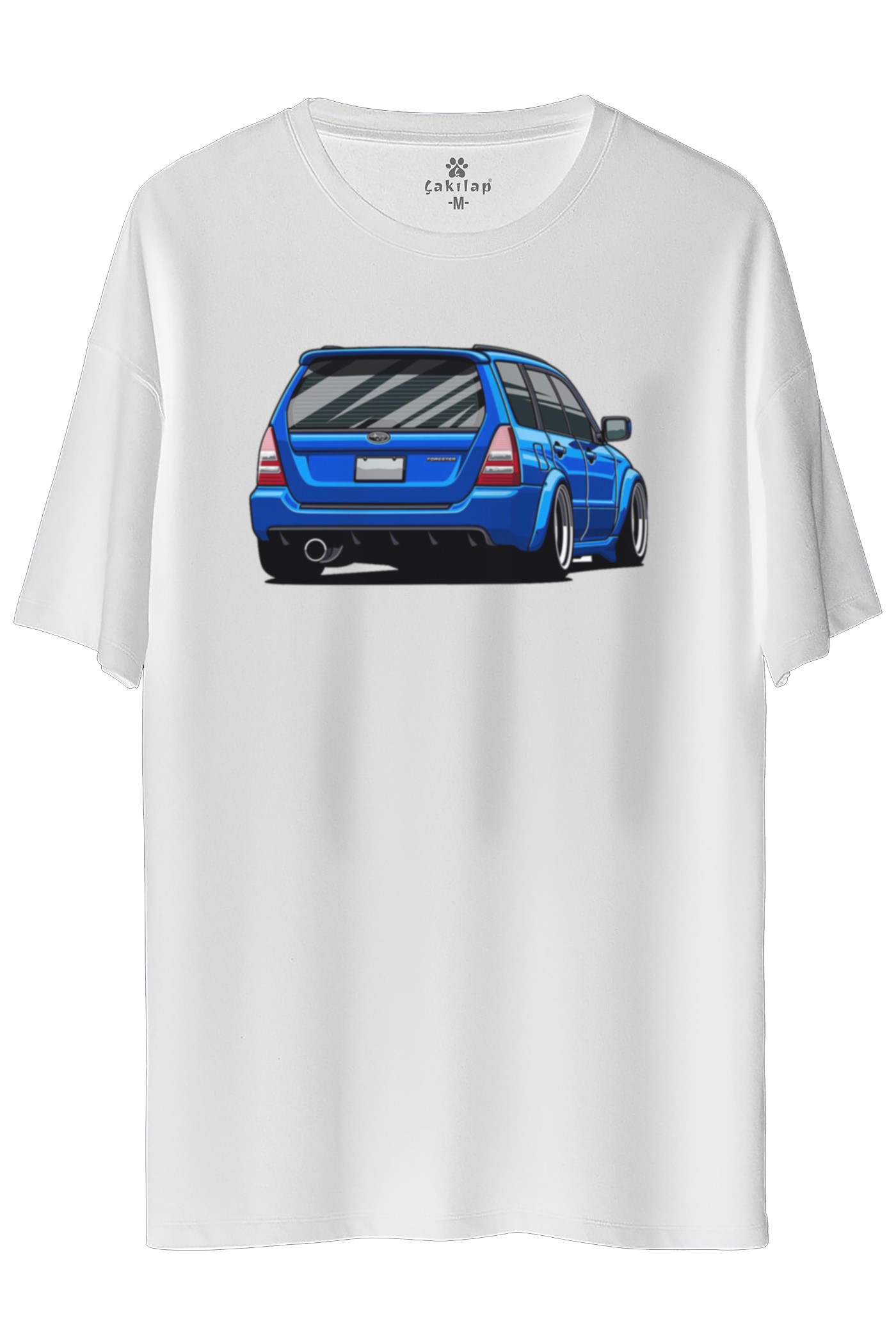 Subaru Baskılı Oversize Tişört