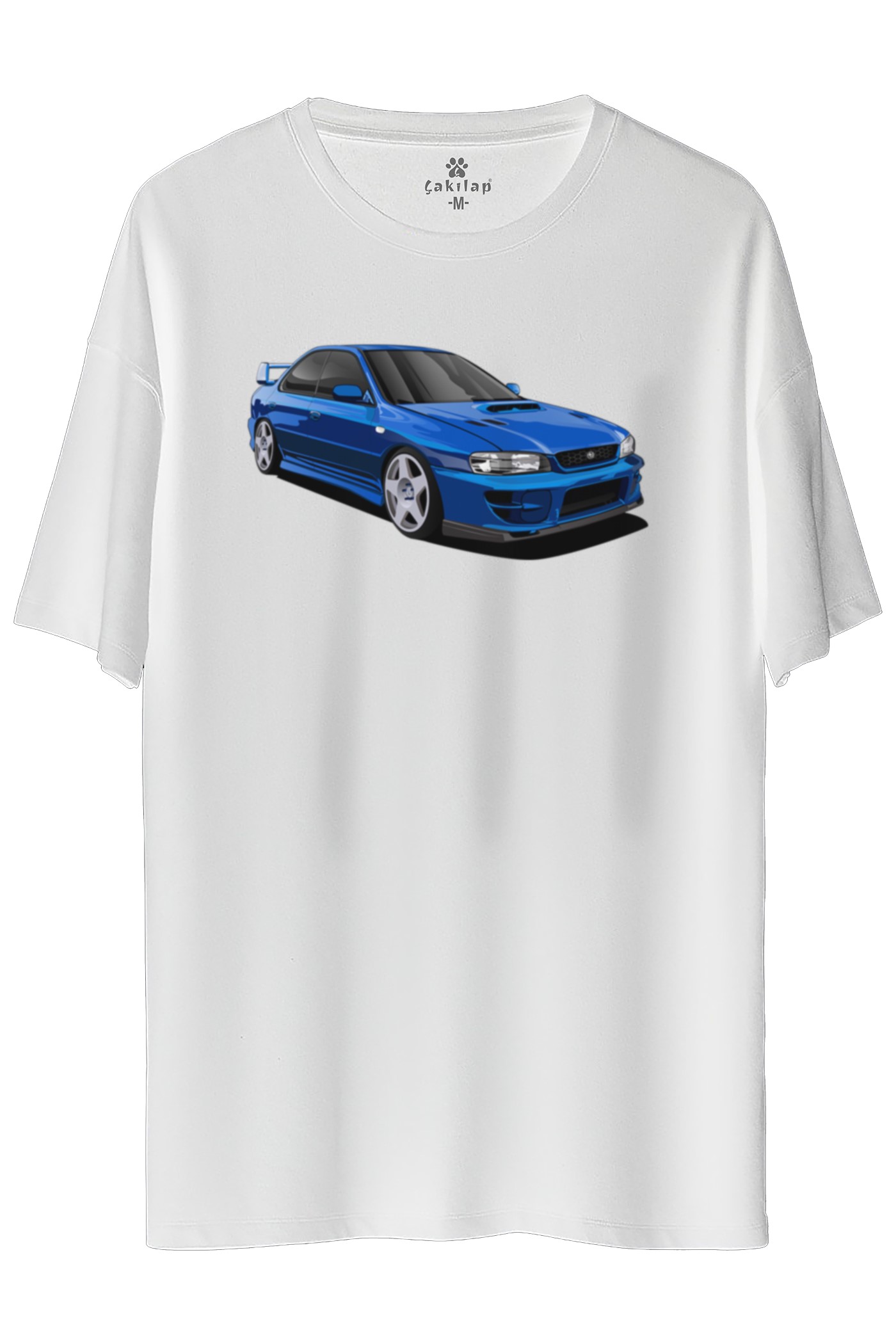 Subaru Baskılı Oversize Tişört