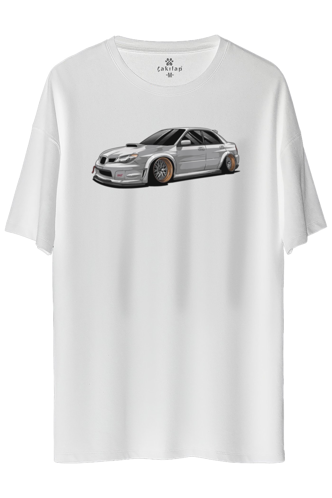 Subaru Baskılı Oversize Tişört