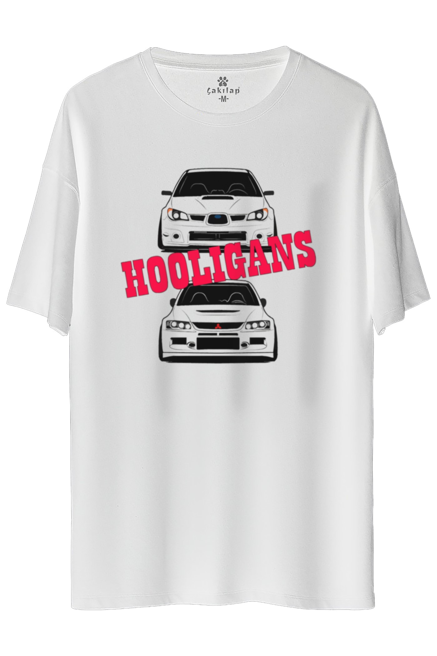 Subaru Baskılı Oversize Tişört