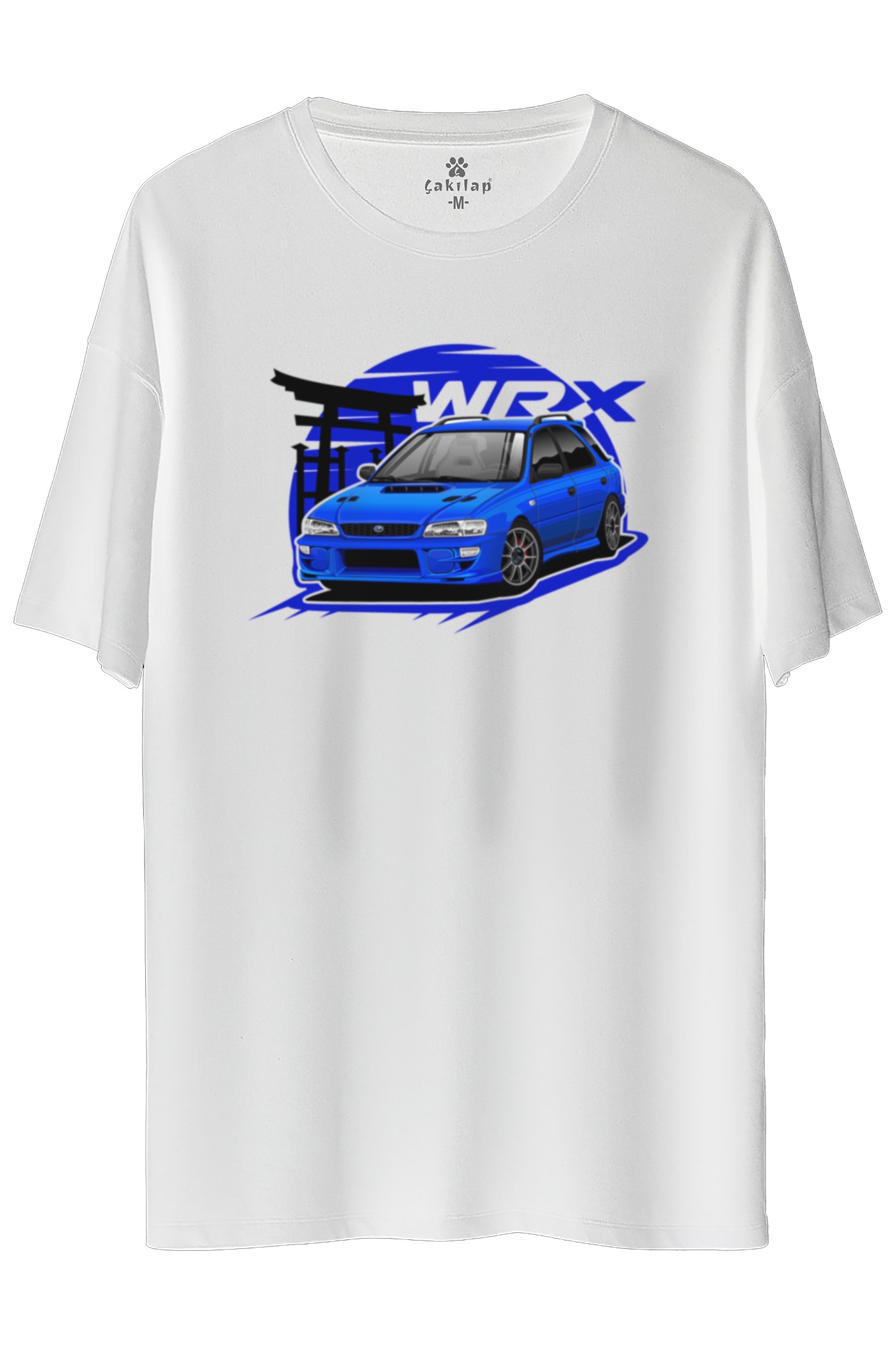 Subaru Baskılı Oversize Tişört