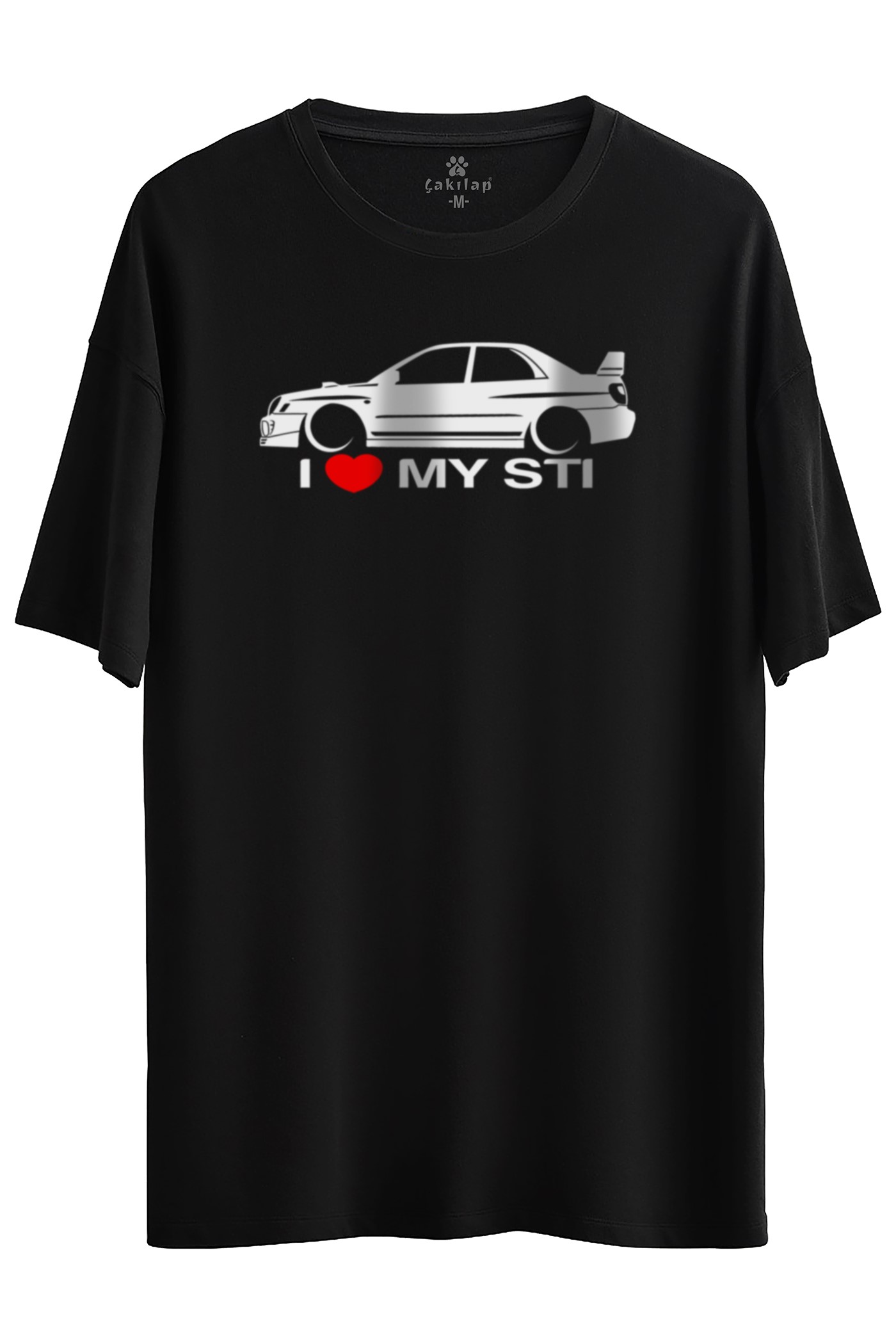 Subaru Baskılı Oversize Tişört