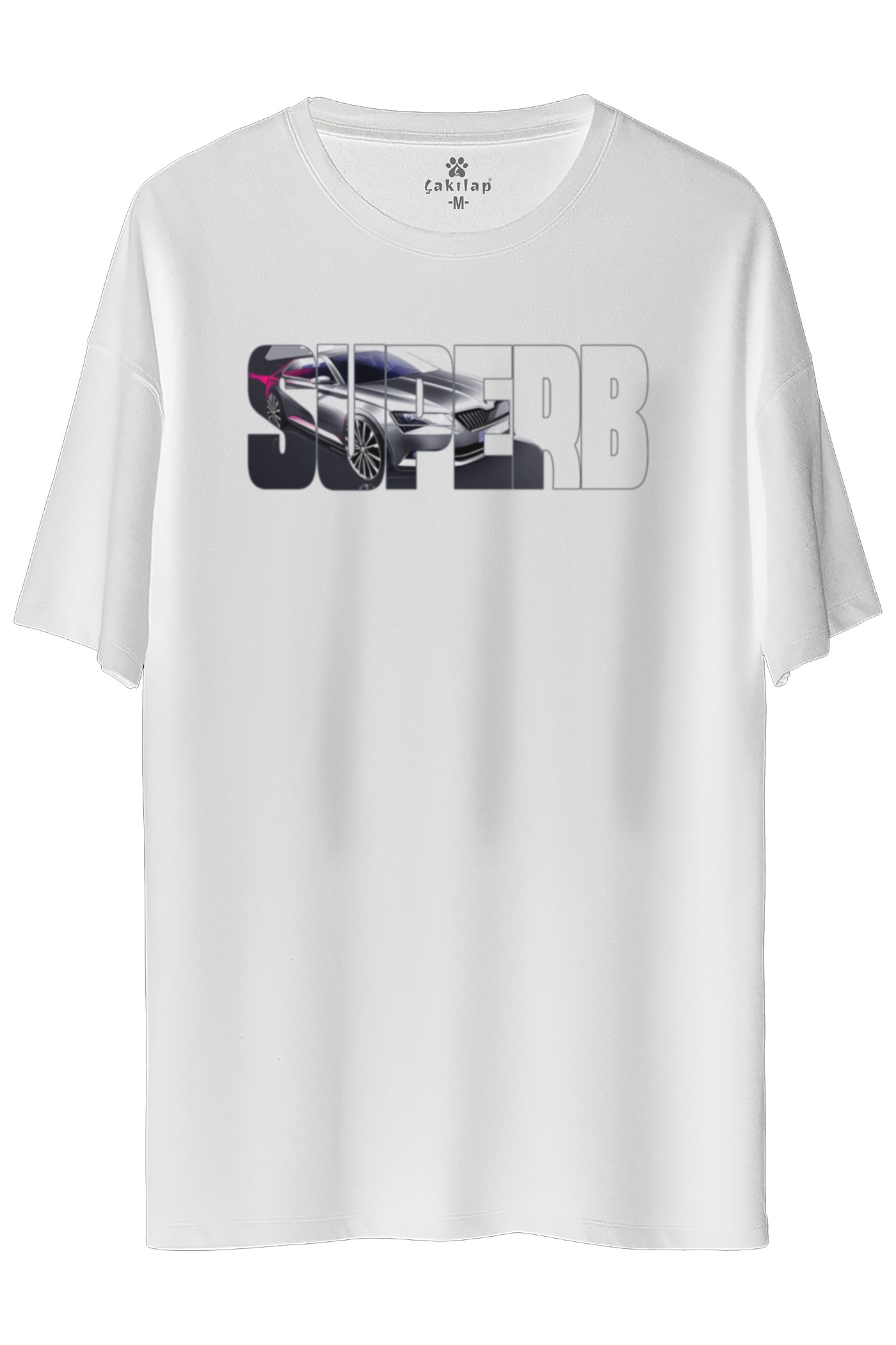 Skoda SuperBB7 Baskılı Oversize Tişört