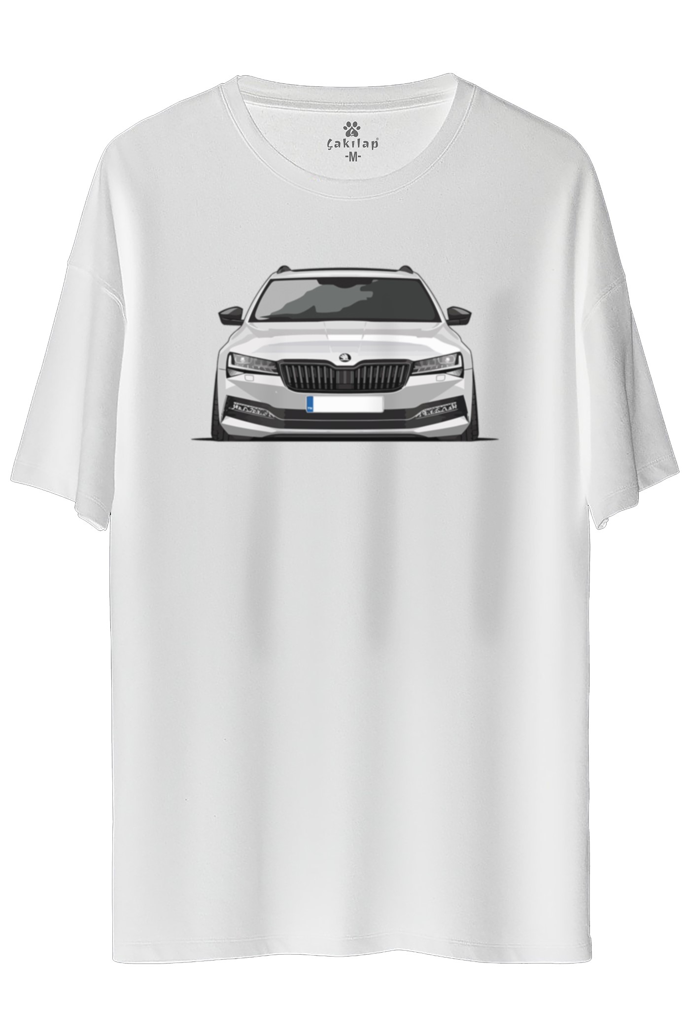 Skoda SuperBB7 Baskılı Oversize Tişört