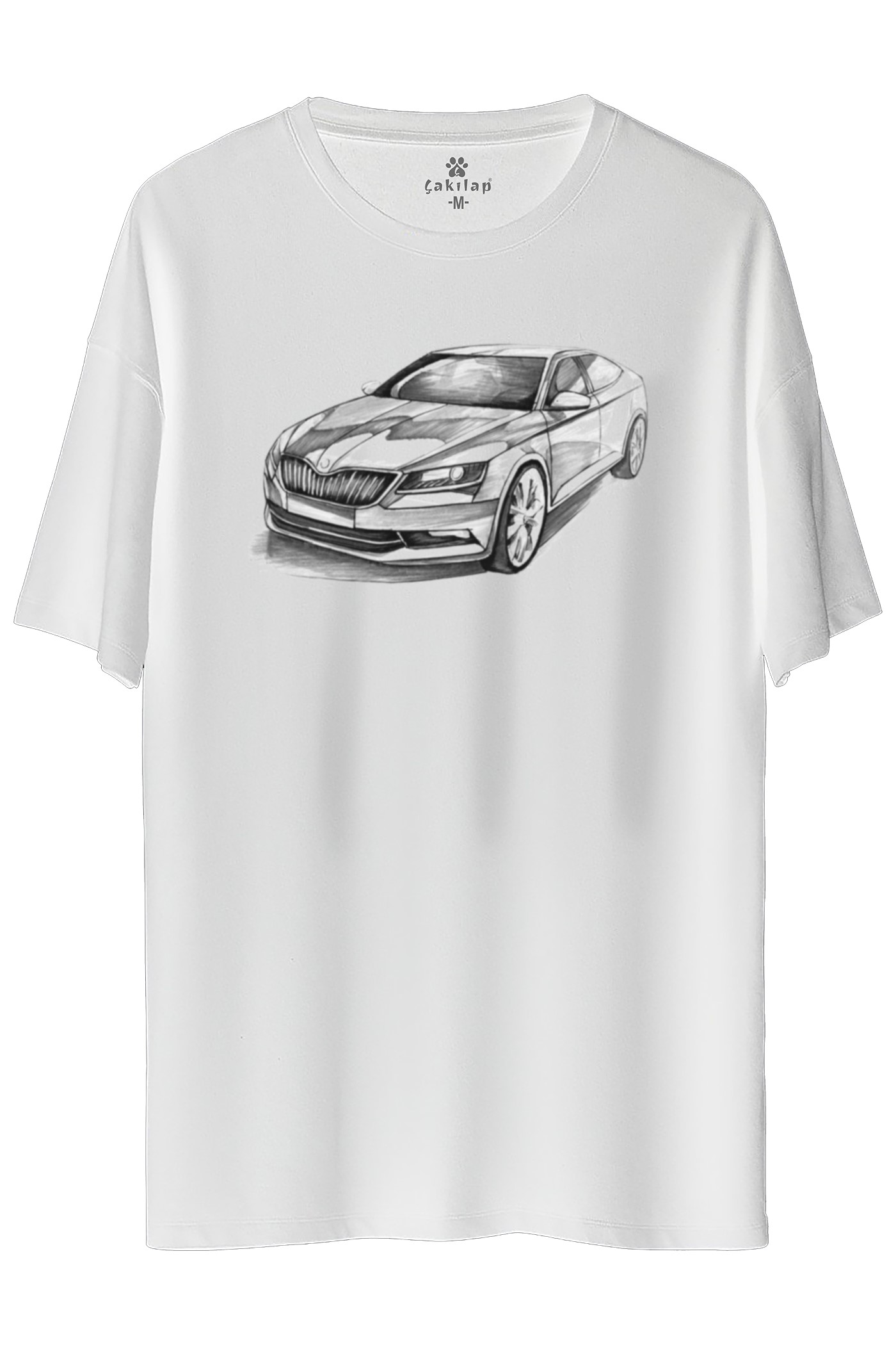 Skoda SuperBB7 Baskılı Oversize Tişört