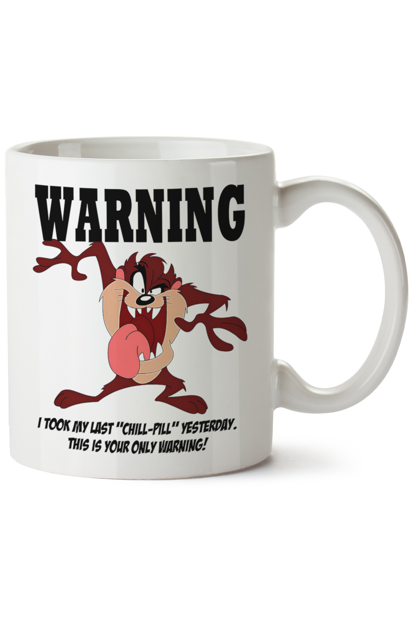 Tazmanya Canavarı Baskılı Porselen Kupa Bardak