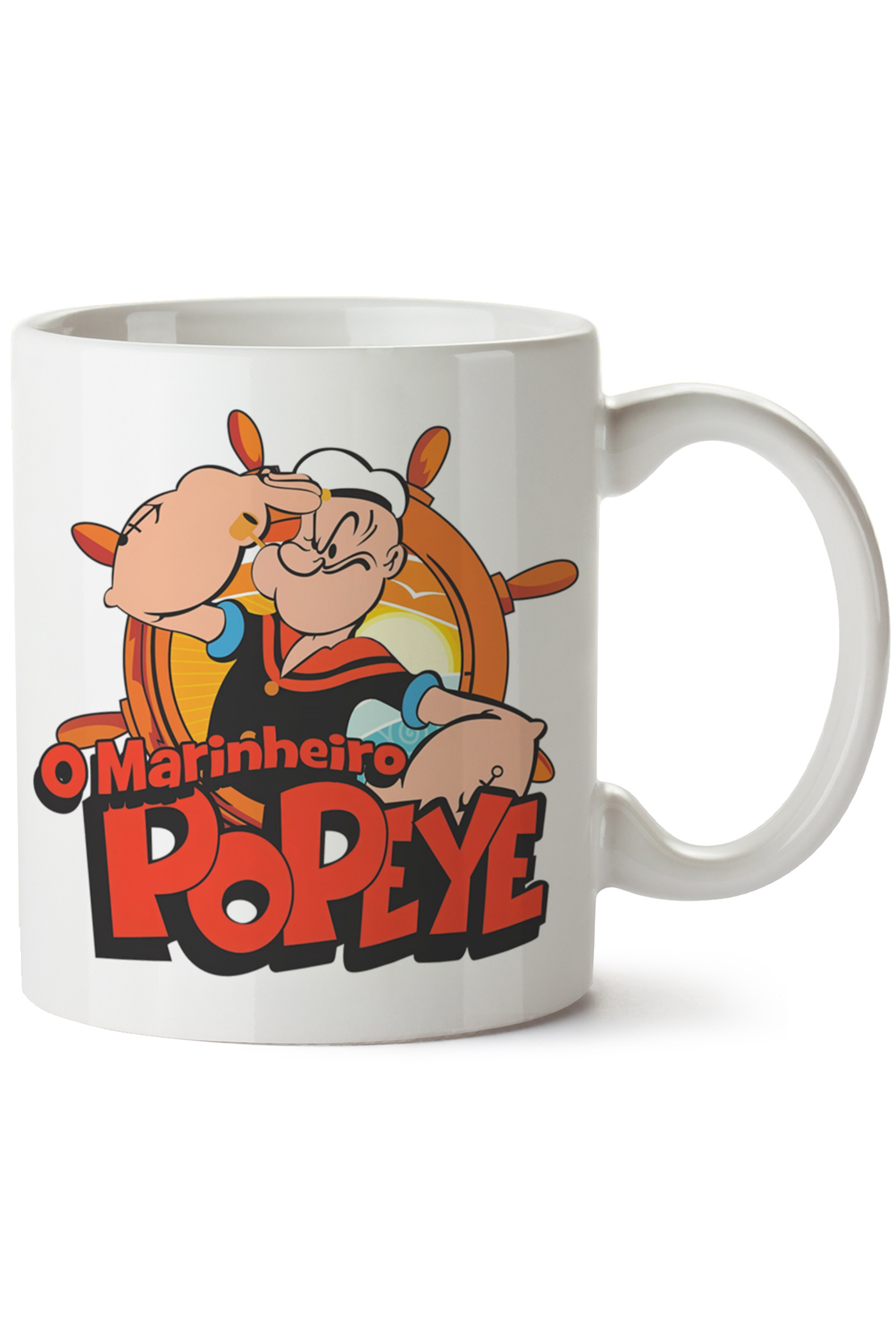 Temel Reis Baskılı Porselen Kupa Bardak