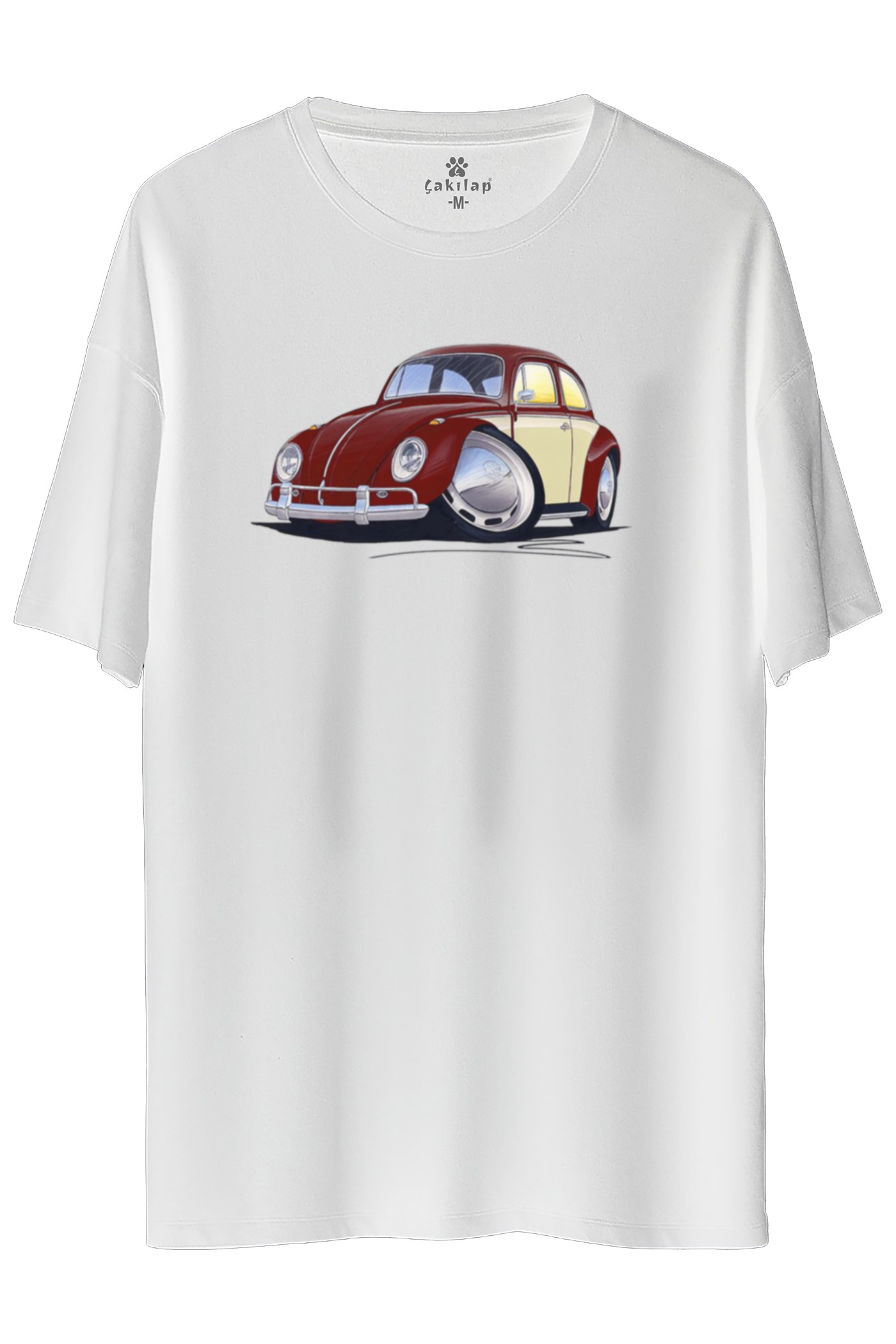 Vw Beetle Baskılı Oversize Tişört