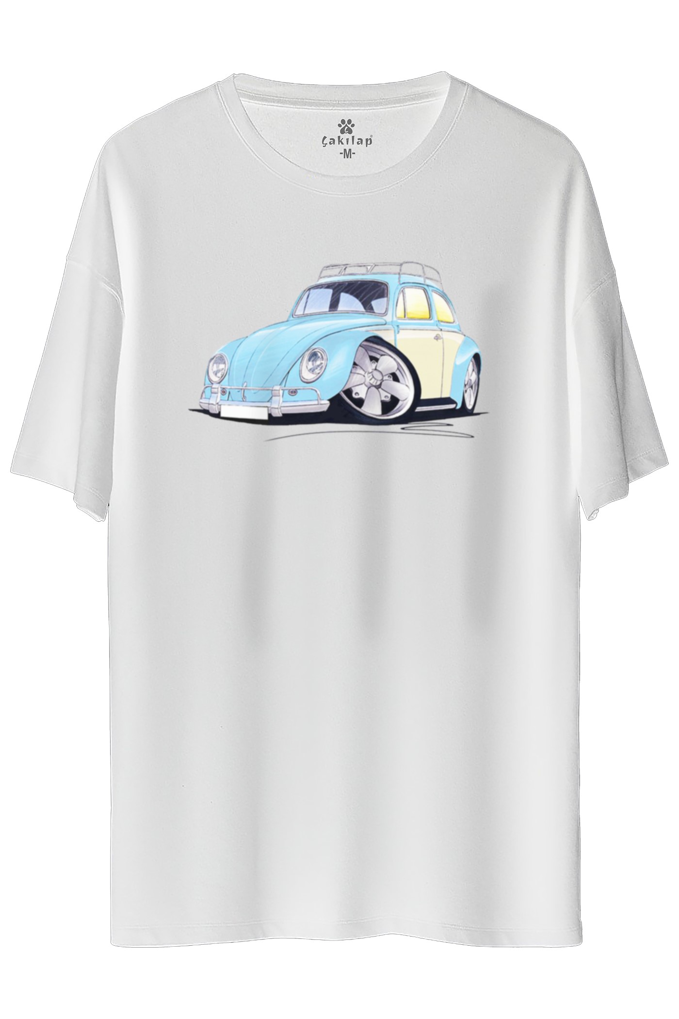 Vw Beetle Baskılı Oversize Tişört