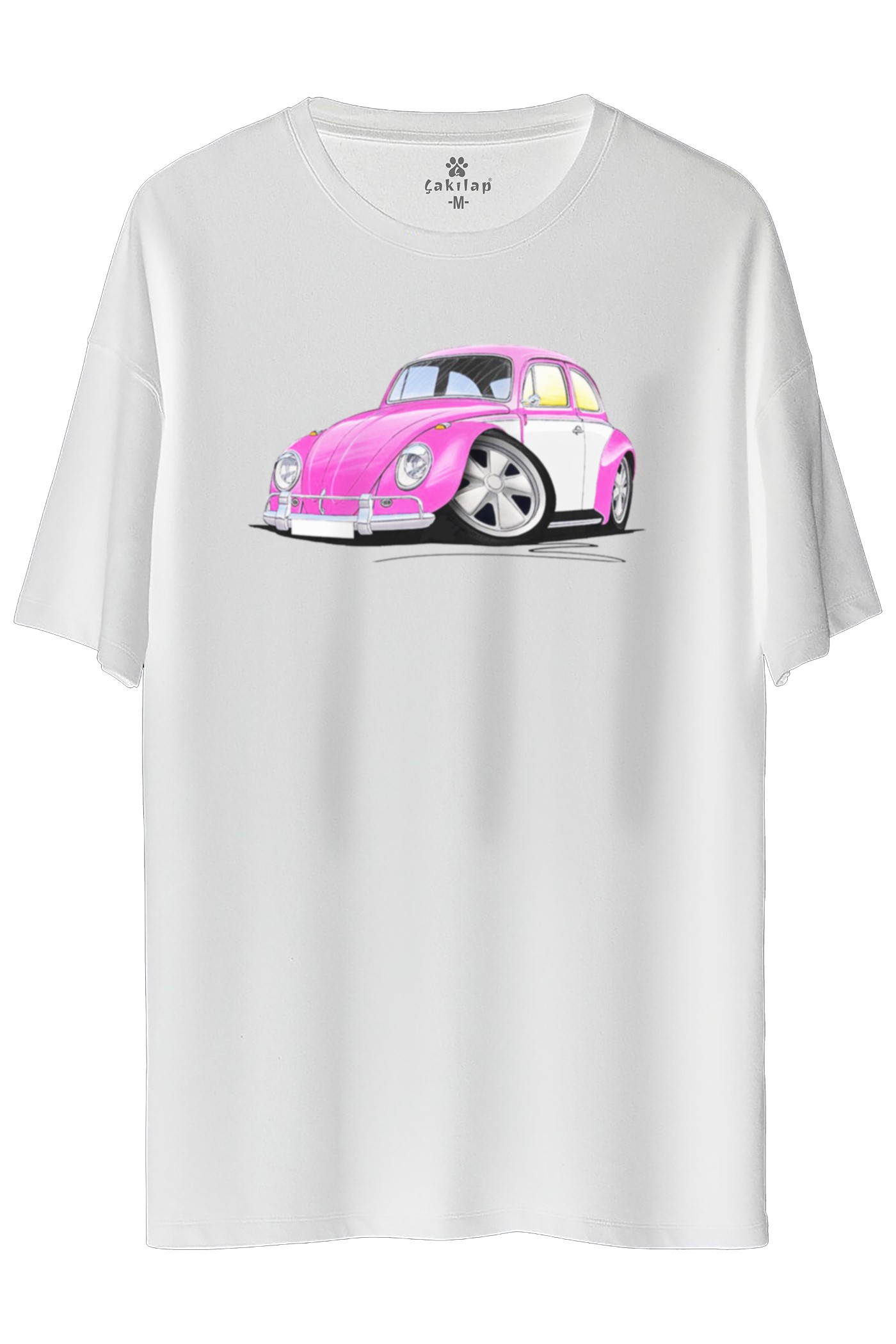 Vw Beetle Baskılı Oversize Tişört