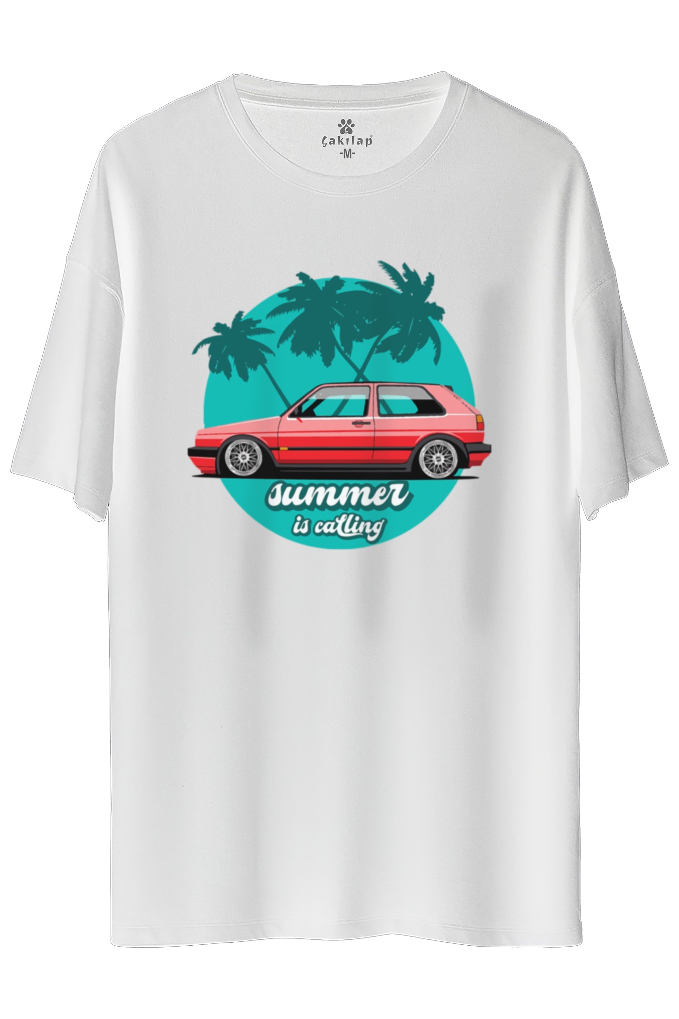 Vw Golf 2 Baskılı Oversize Tişört