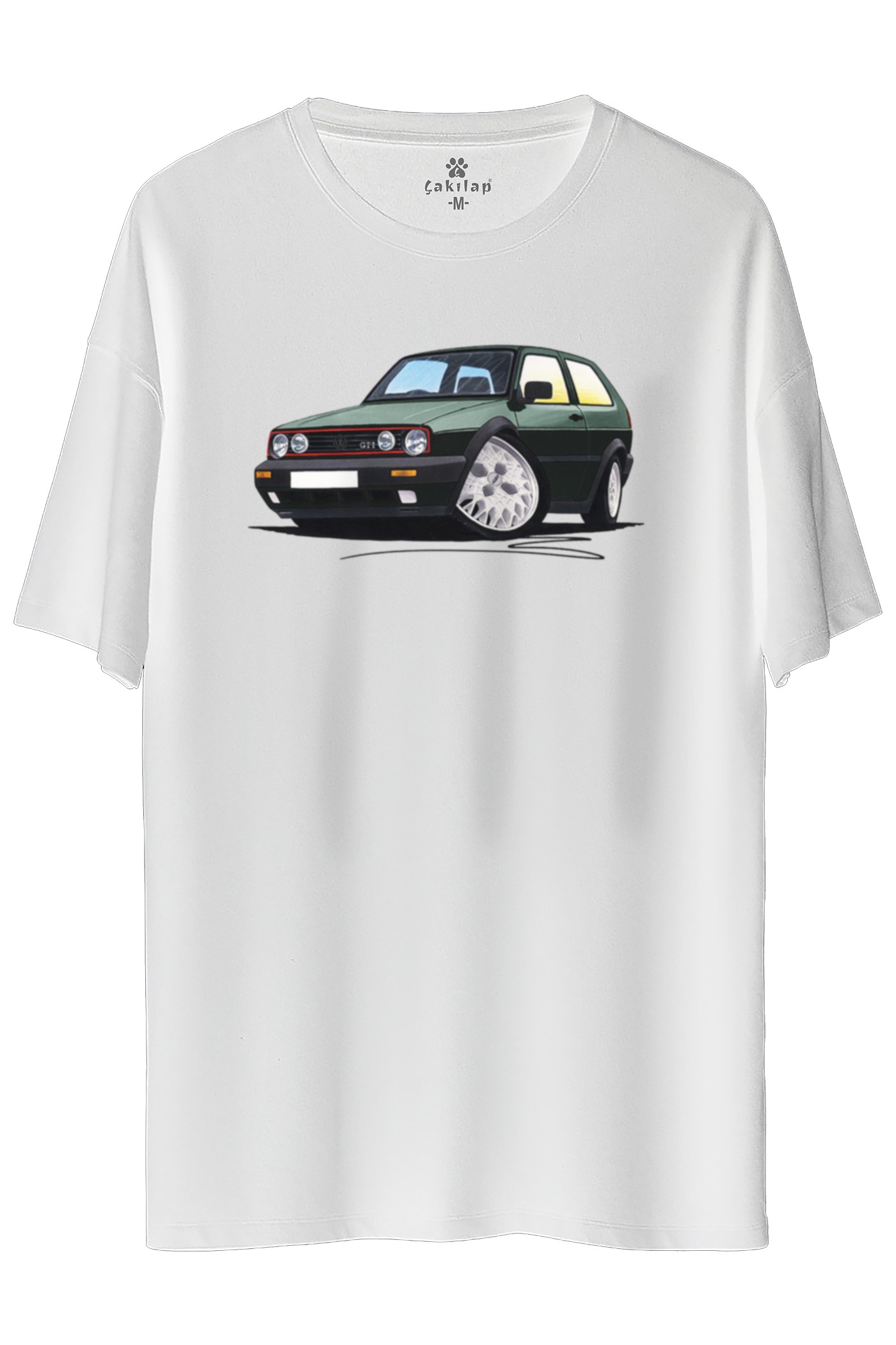 Vw Golf 2 Baskılı Oversize Tişört