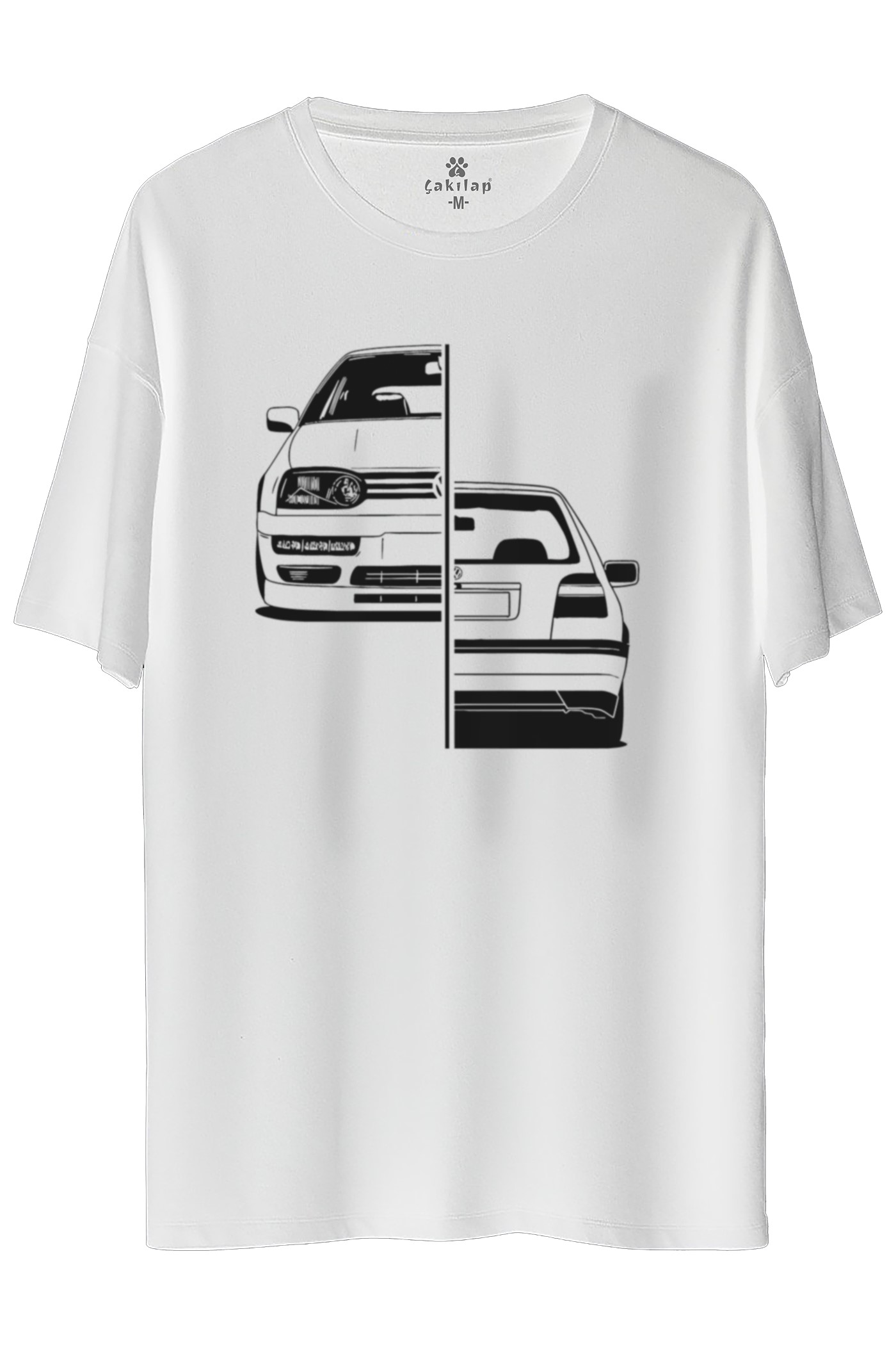 Vw Golf 3 Baskılı Oversize Tişört