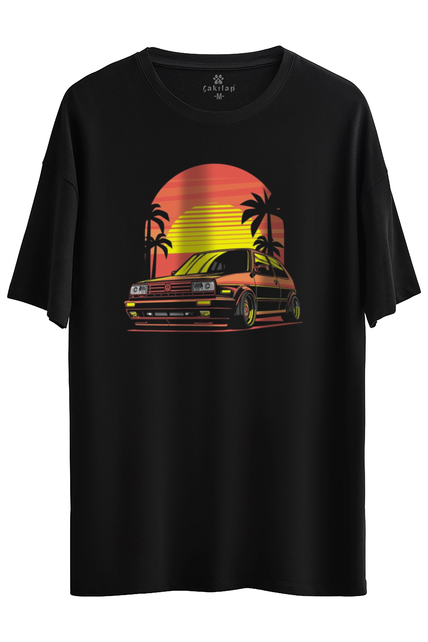 Vw Golf 3 Baskılı Oversize Tişört