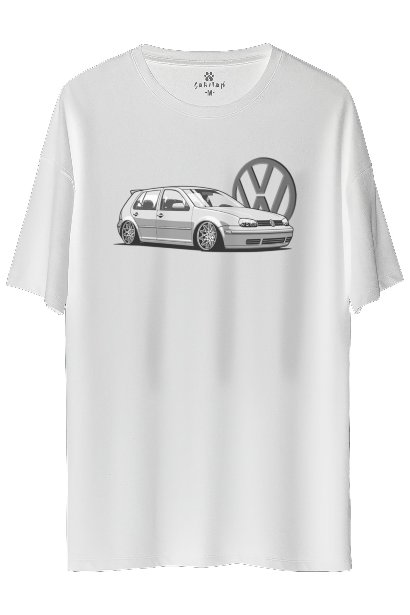 Vw Golf 4 Baskılı Oversize Tişört