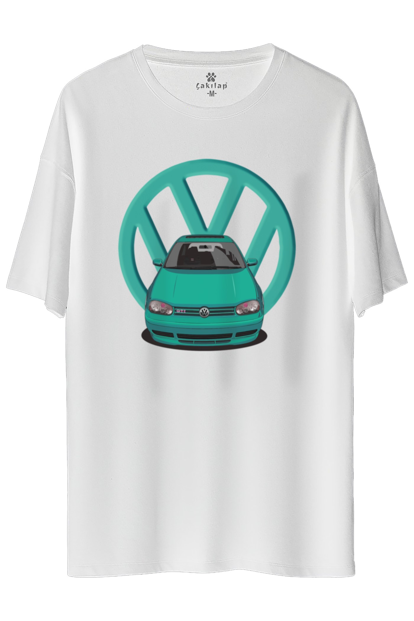 Vw Golf 4 Baskılı Oversize Tişört